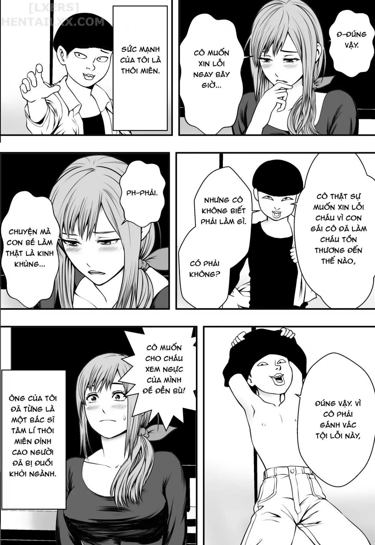 HentaiVN.net - Ảnh 14 - Mẹ thành chó, con gái thành chậu hoa. [Haha Wa Inu Nare, Musume Wa Hananare.] - Oneshot