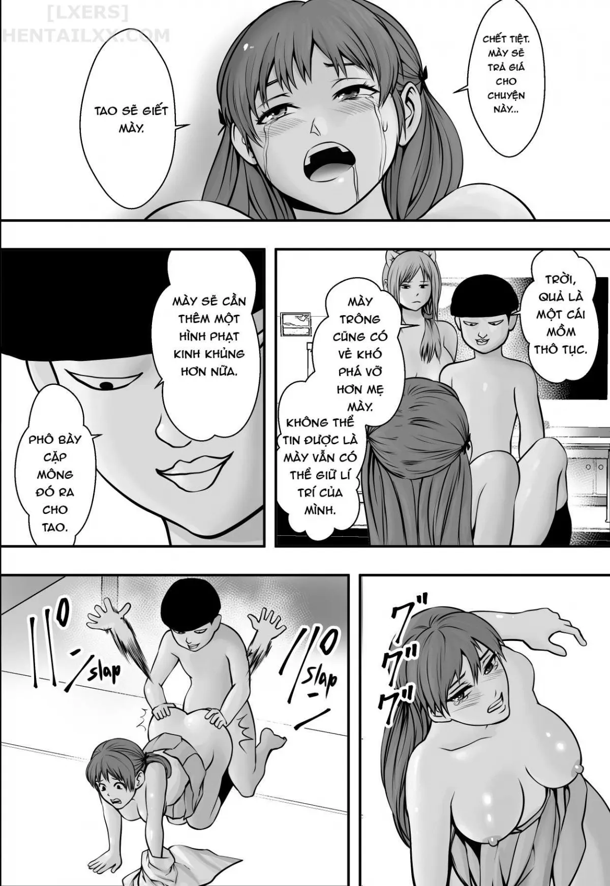 HentaiVN.net - Ảnh 38 - Mẹ thành chó, con gái thành chậu hoa. [Haha Wa Inu Nare, Musume Wa Hananare.] - Oneshot