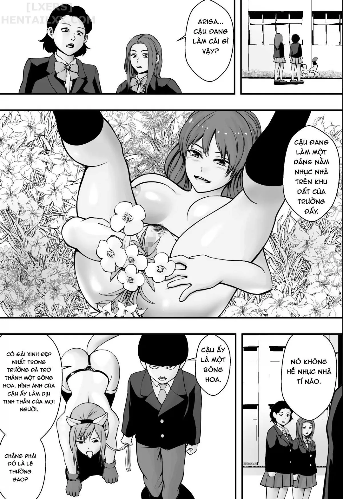 HentaiVN.net - Ảnh 51 - Mẹ thành chó, con gái thành chậu hoa. [Haha Wa Inu Nare, Musume Wa Hananare.] - Oneshot