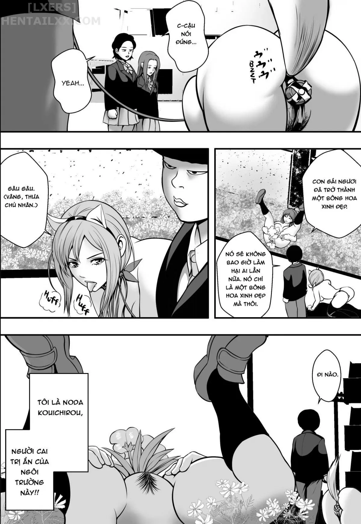 HentaiVN.net - Ảnh 52 - Mẹ thành chó, con gái thành chậu hoa. [Haha Wa Inu Nare, Musume Wa Hananare.] - Oneshot