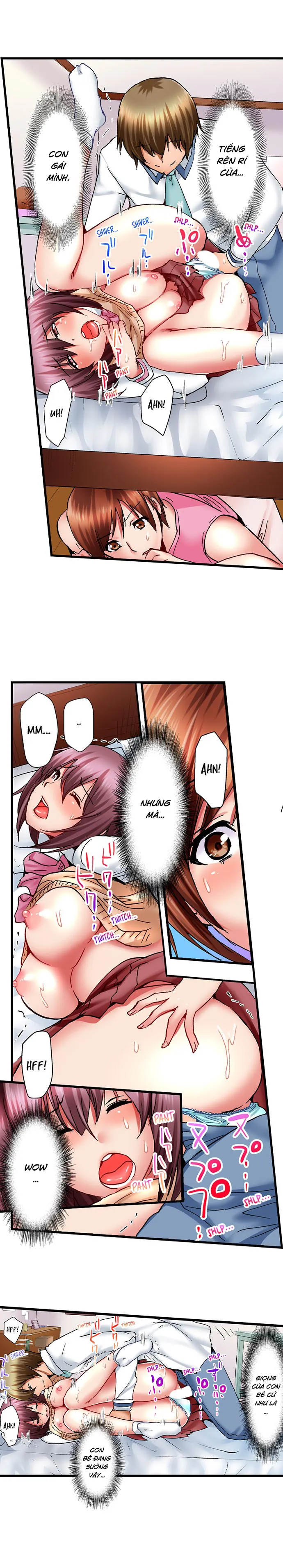 HentaiVN.net - Ảnh 5 - Trốn dưới giường của con gái trong khi con bé đang quan hệ [娘のセックス中、ベッドの下に隠れた私は…; Musume no Sex-chuu, Bed no Shita ni Kakureta Watashi wa...] - Tập 2: Tiếng rên con gái