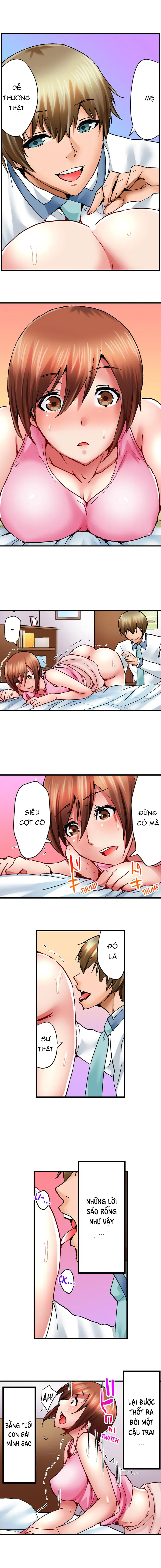 HentaiVN.net - Ảnh 6 - Trốn dưới giường của con gái trong khi con bé đang quan hệ [娘のセックス中、ベッドの下に隠れた私は…; Musume no Sex-chuu, Bed no Shita ni Kakureta Watashi wa...] - Tập 5: Húp vội