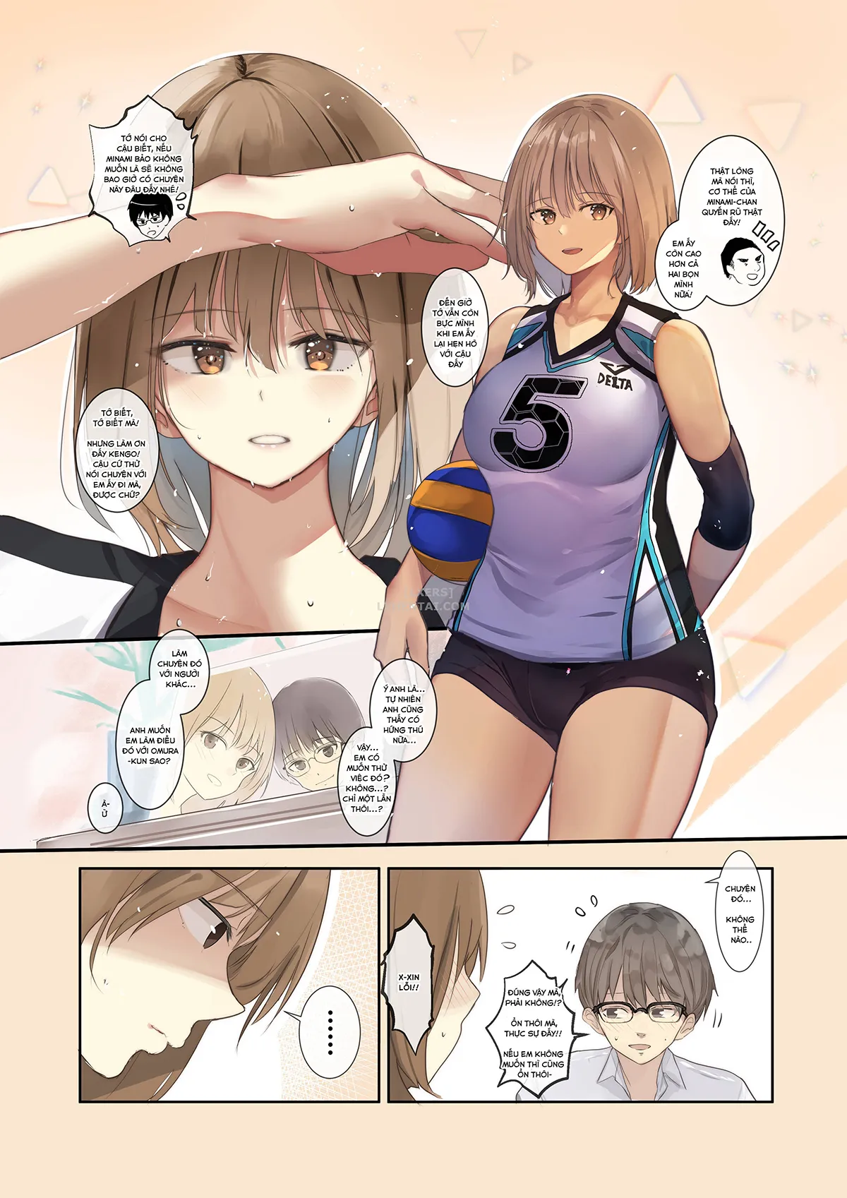 HentaiVN.net - Ảnh 10 - Volleyball No Kanojo To Netorase Play No Ano Hi Kara Aeru Kaisuu Ga Hetteiru… [Lent Out My Girlfriend From the Volleyball Team, Now She’s Ghosting Me] - Oneshot - Có che