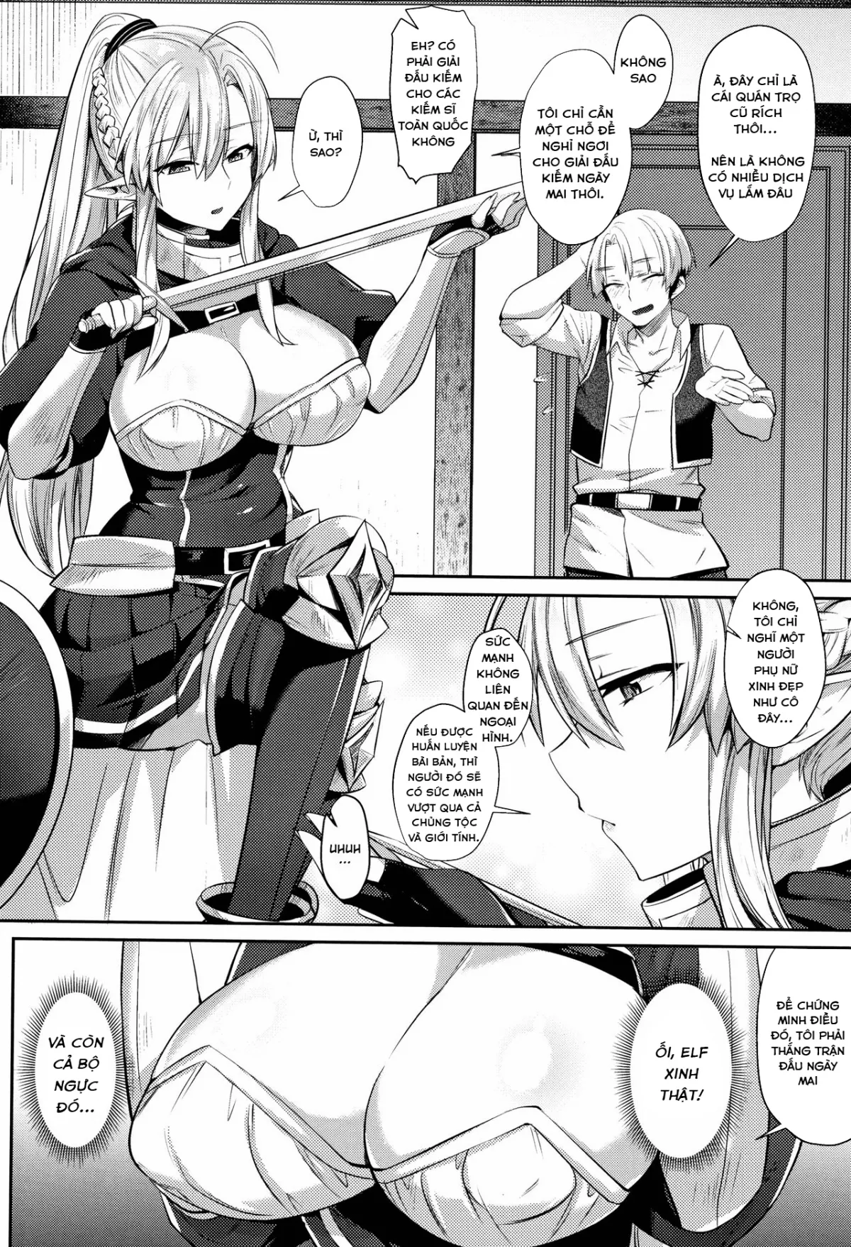 HentaiVN.net - Ảnh 4 - Bí mật trong hiệu mát-xa khiến bé elf mê mẩn [First time massage, Hajimete no Massage] - Oneshot