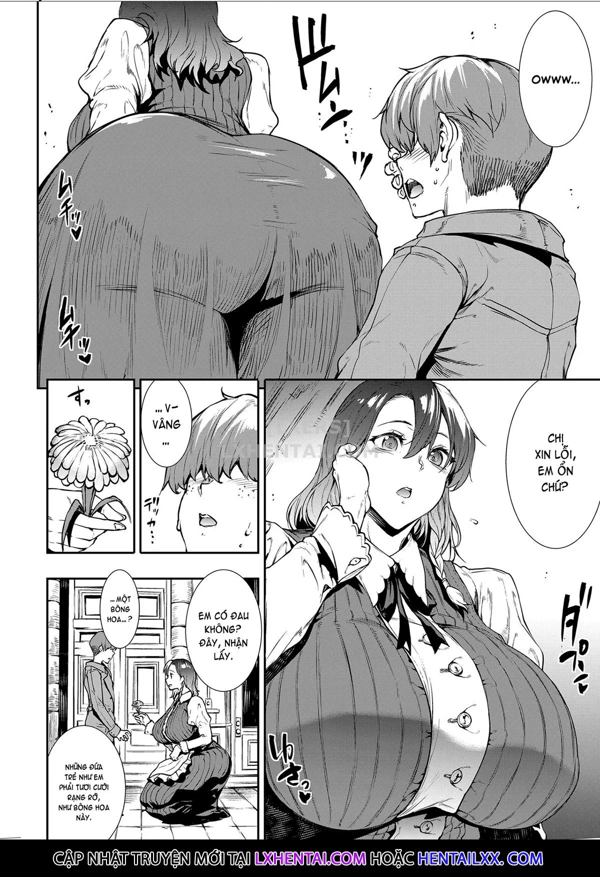HentaiVN.net - Ảnh 9 - Flower Vendor [~Hanauri Onee-san ni Yasashiku Fudeoroshi~] - Oneshot