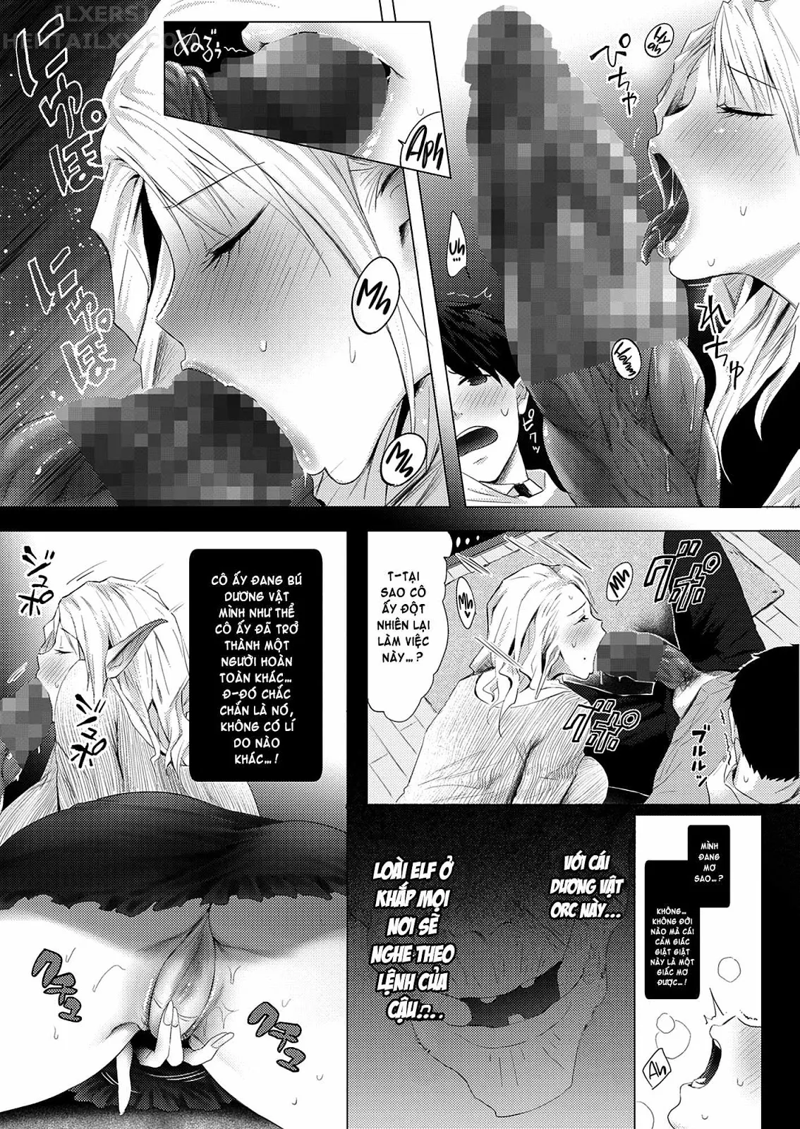 HentaiVN.net - Ảnh 12 - Orc Chinpo O Te Ni Ireta! Elf Oyako O Ore Senyou Nama Onaho Ni Shitatta ... - Oneshot