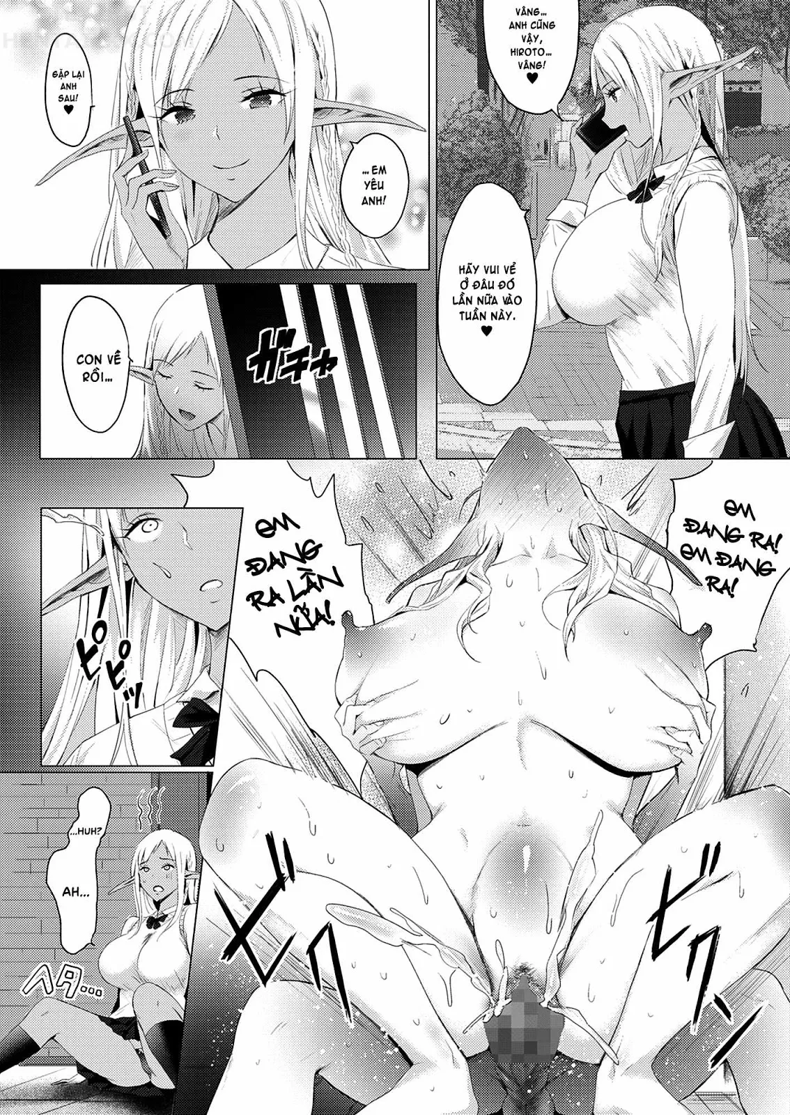 HentaiVN.net - Ảnh 19 - Orc Chinpo O Te Ni Ireta! Elf Oyako O Ore Senyou Nama Onaho Ni Shitatta ... - Oneshot