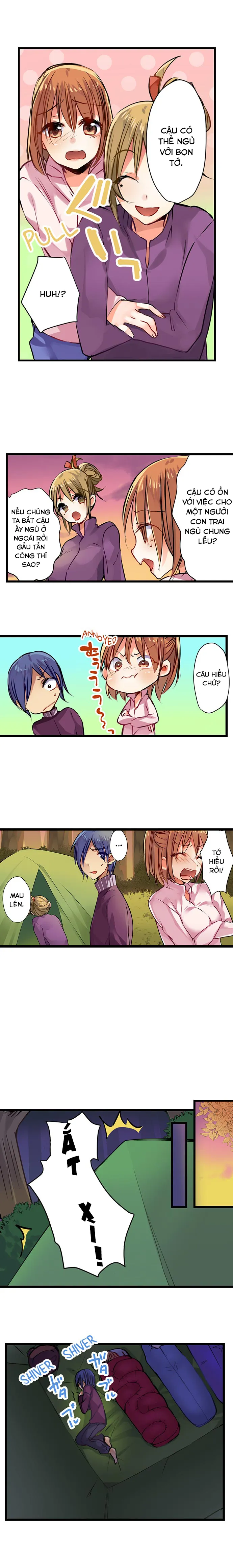 HentaiVN.net - Ảnh 5 - Sex In The Sleeping Bag. Can I join you? [Nebukuro Ecchi ~ Senpai! Haitte ii desu ka?] - Chap 1