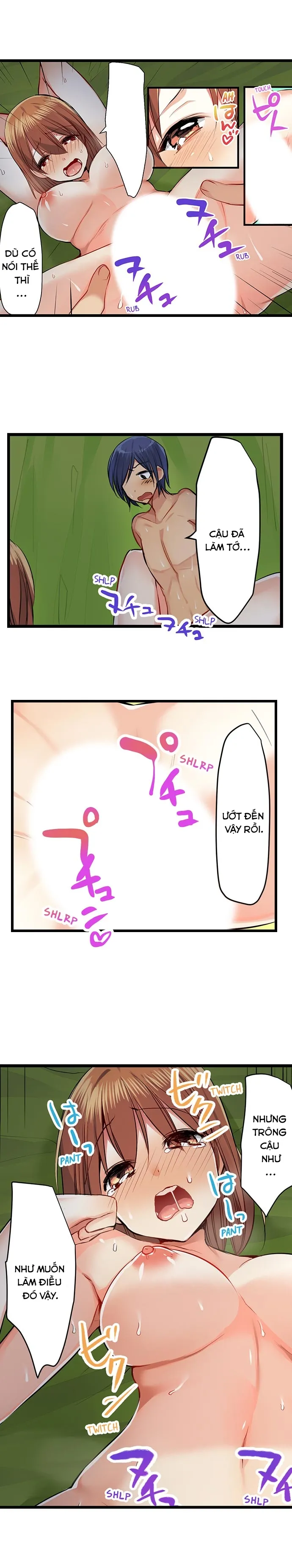 HentaiVN.net - Ảnh 4 - Sex In The Sleeping Bag. Can I join you? [Nebukuro Ecchi ~ Senpai! Haitte ii desu ka?] - Chap 18
