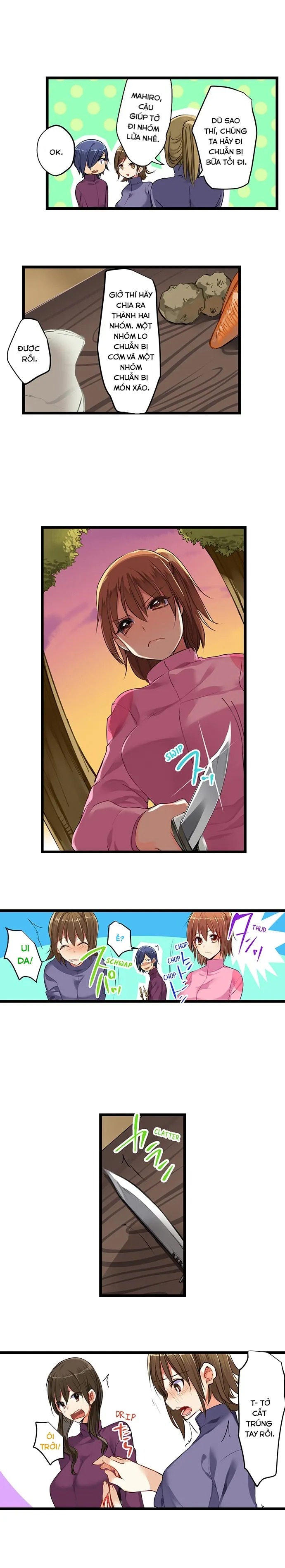 HentaiVN.net - Ảnh 9 - Sex In The Sleeping Bag. Can I join you? [Nebukuro Ecchi ~ Senpai! Haitte ii desu ka?] - Chap 25