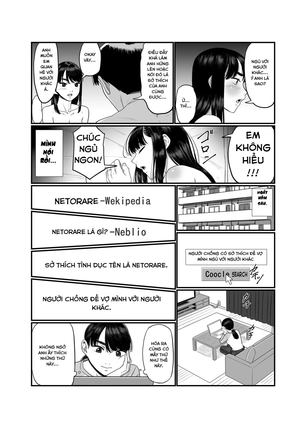 HentaiVN.net - Ảnh 6 - Tsuma O Dakaseru Otto-Tachi [Husbands Who Let Their Wives Sleep Around; The Wife-Lenders] - Oneshot - Có che