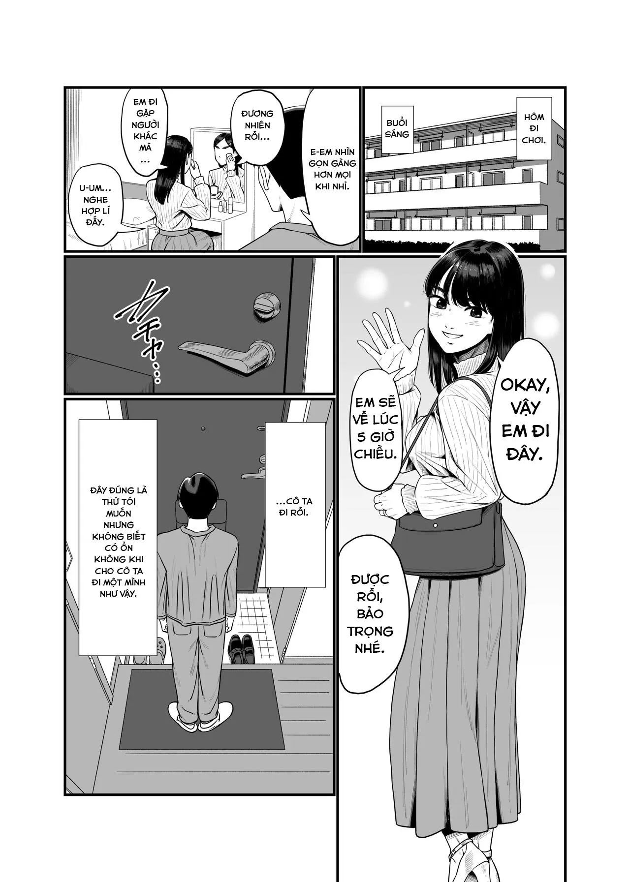 HentaiVN.net - Ảnh 8 - Tsuma O Dakaseru Otto-Tachi [Husbands Who Let Their Wives Sleep Around; The Wife-Lenders] - Oneshot - Có che