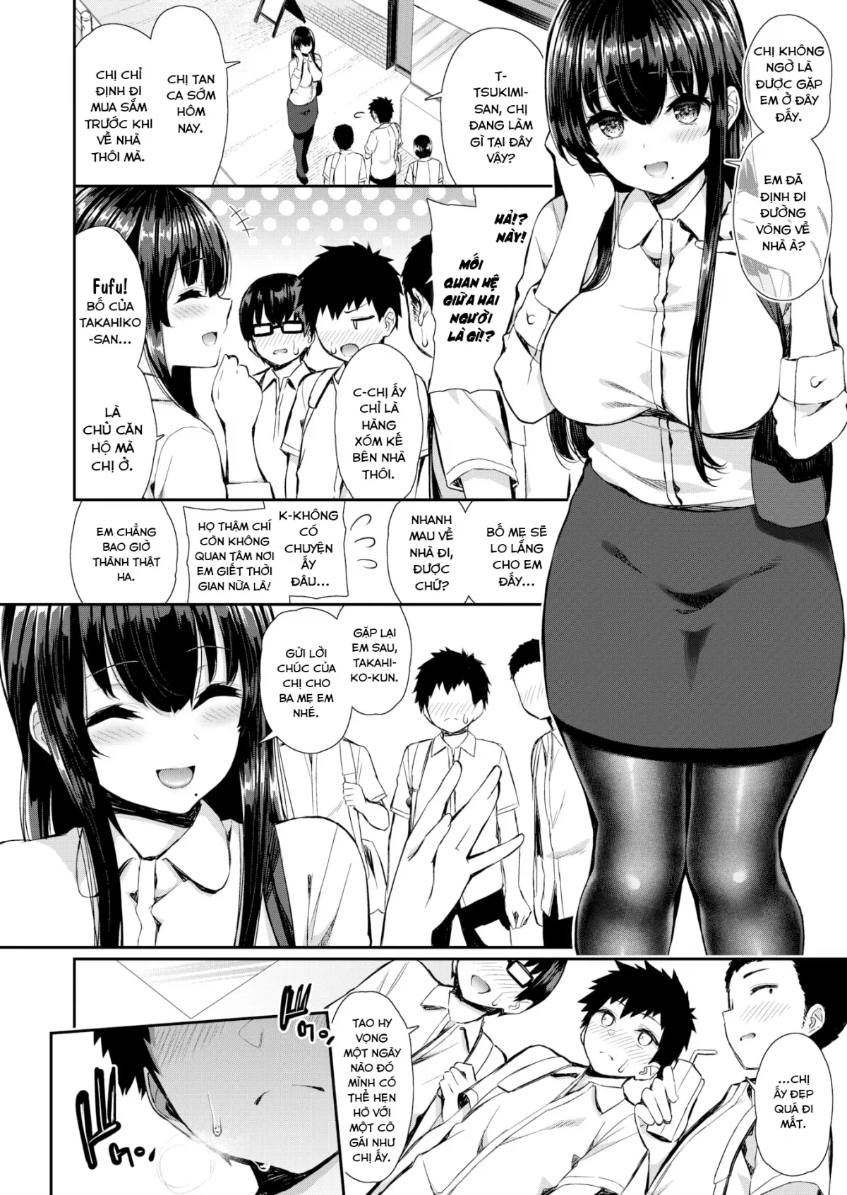 HentaiVN.net - Ảnh 3 - The Stocking Lady Next Door - Chap 1 ~ The Stocking Lady Next Door
