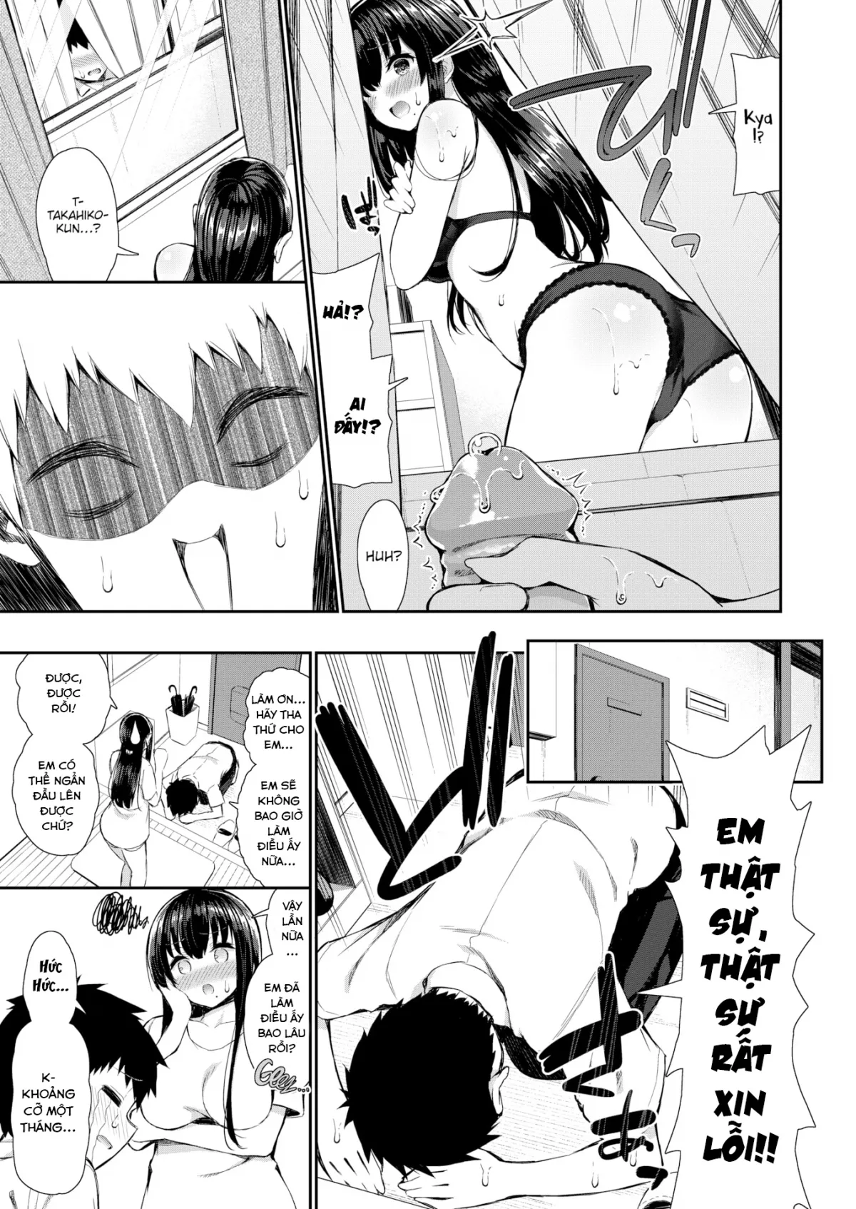 HentaiVN.net - Ảnh 6 - The Stocking Lady Next Door - Chap 1 ~ The Stocking Lady Next Door