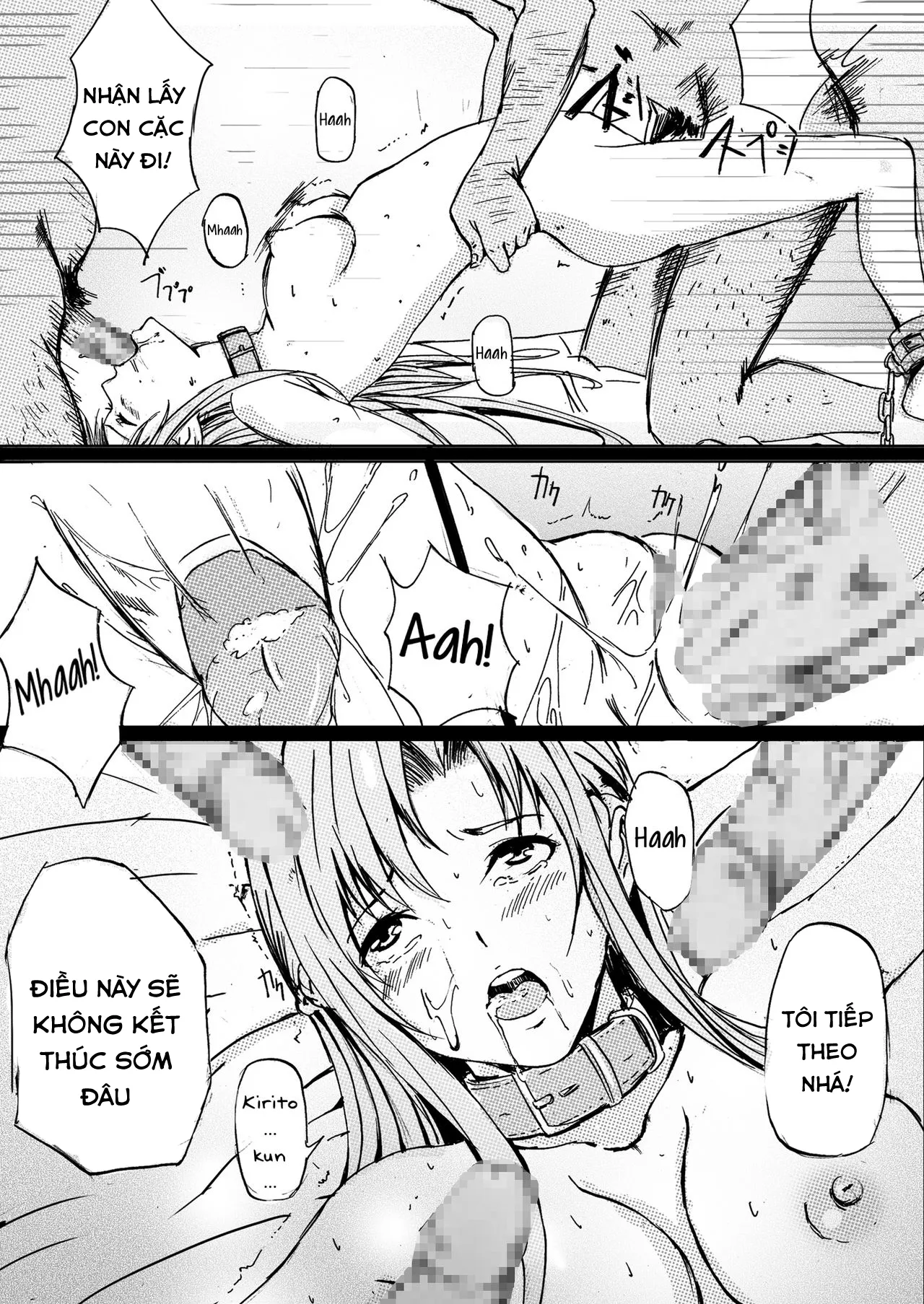 HentaiVN.net - Ảnh 8 - Game Over Suguha to Asuna no Wa In no Utage [ゲームオーバー ○葉と明○奈の輪淫の宴] - Oneshot