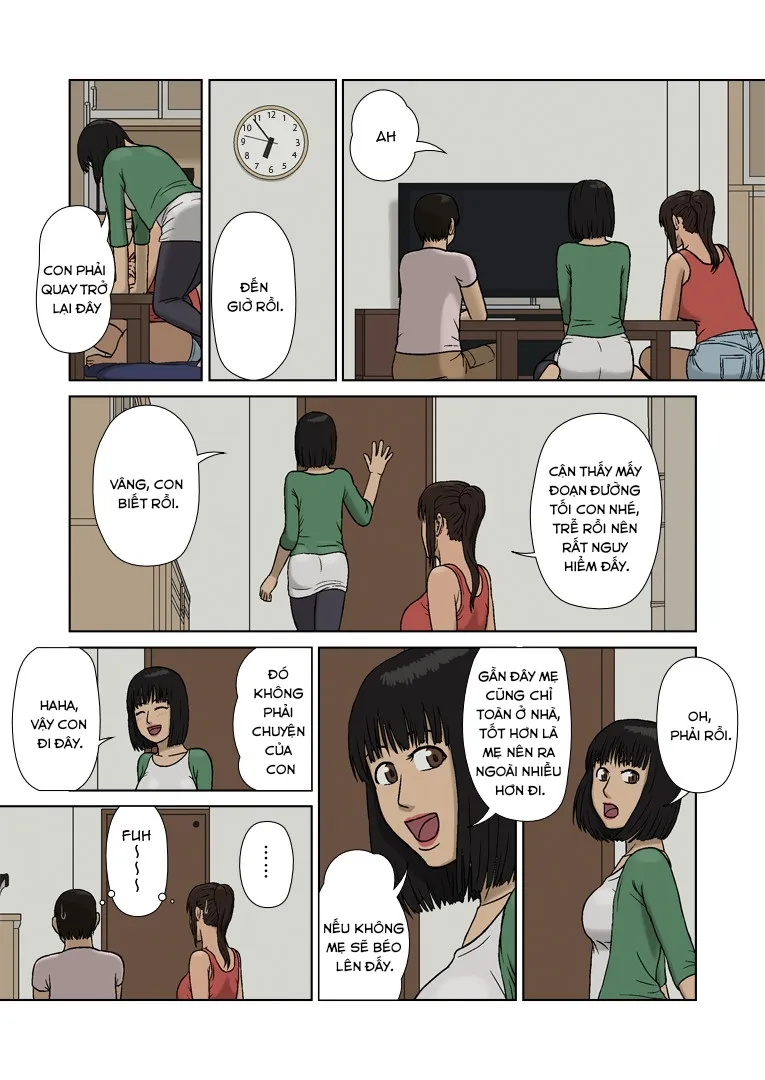 HentaiVN.net - Ảnh 11 - Cậu con trai út và người mẹ rám nắng [Suekko to Kasshoku Mama | Youngest Child and Tanned Mother] - Oneshot