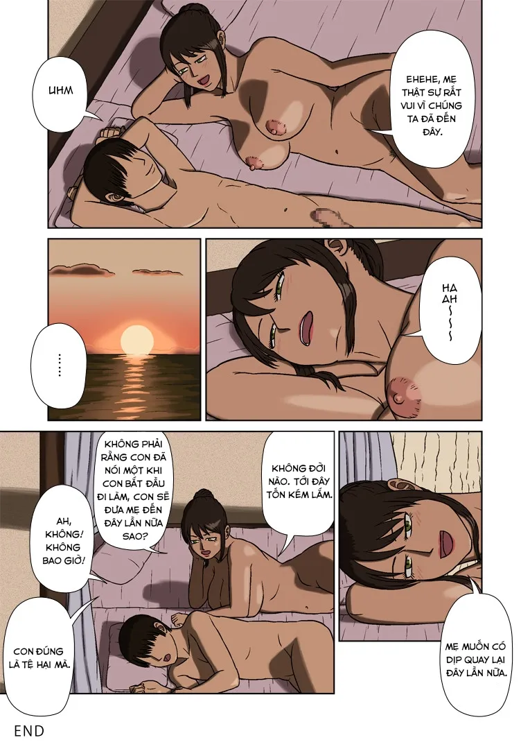 HentaiVN.net - Ảnh 26 - Cậu con trai út và người mẹ rám nắng [Suekko to Kasshoku Mama | Youngest Child and Tanned Mother] - Oneshot