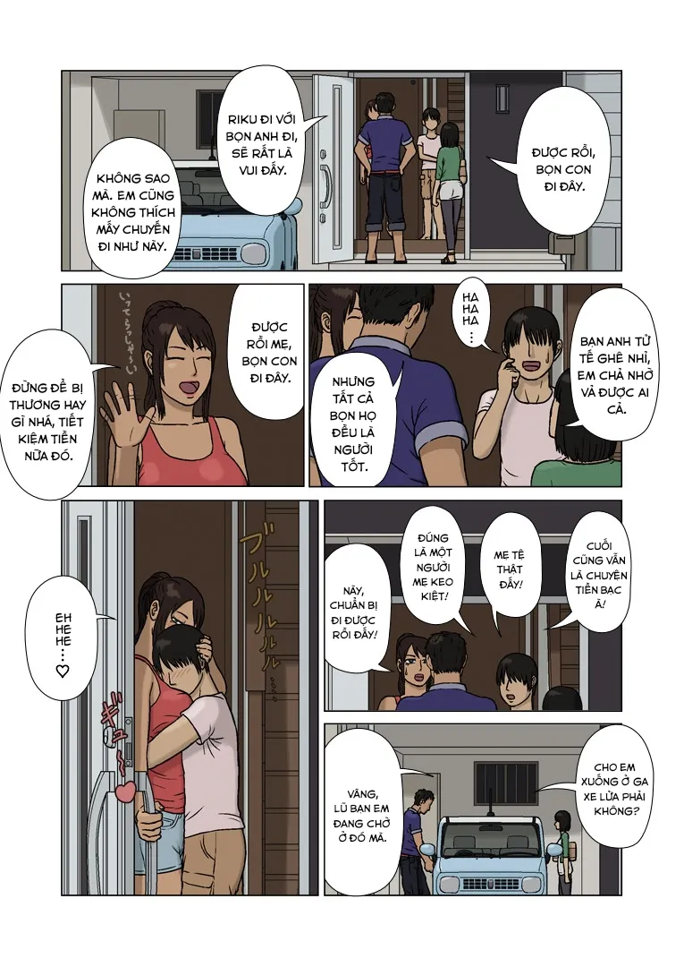 HentaiVN.net - Ảnh 3 - Cậu con trai út và người mẹ rám nắng [Suekko to Kasshoku Mama | Youngest Child and Tanned Mother] - Oneshot