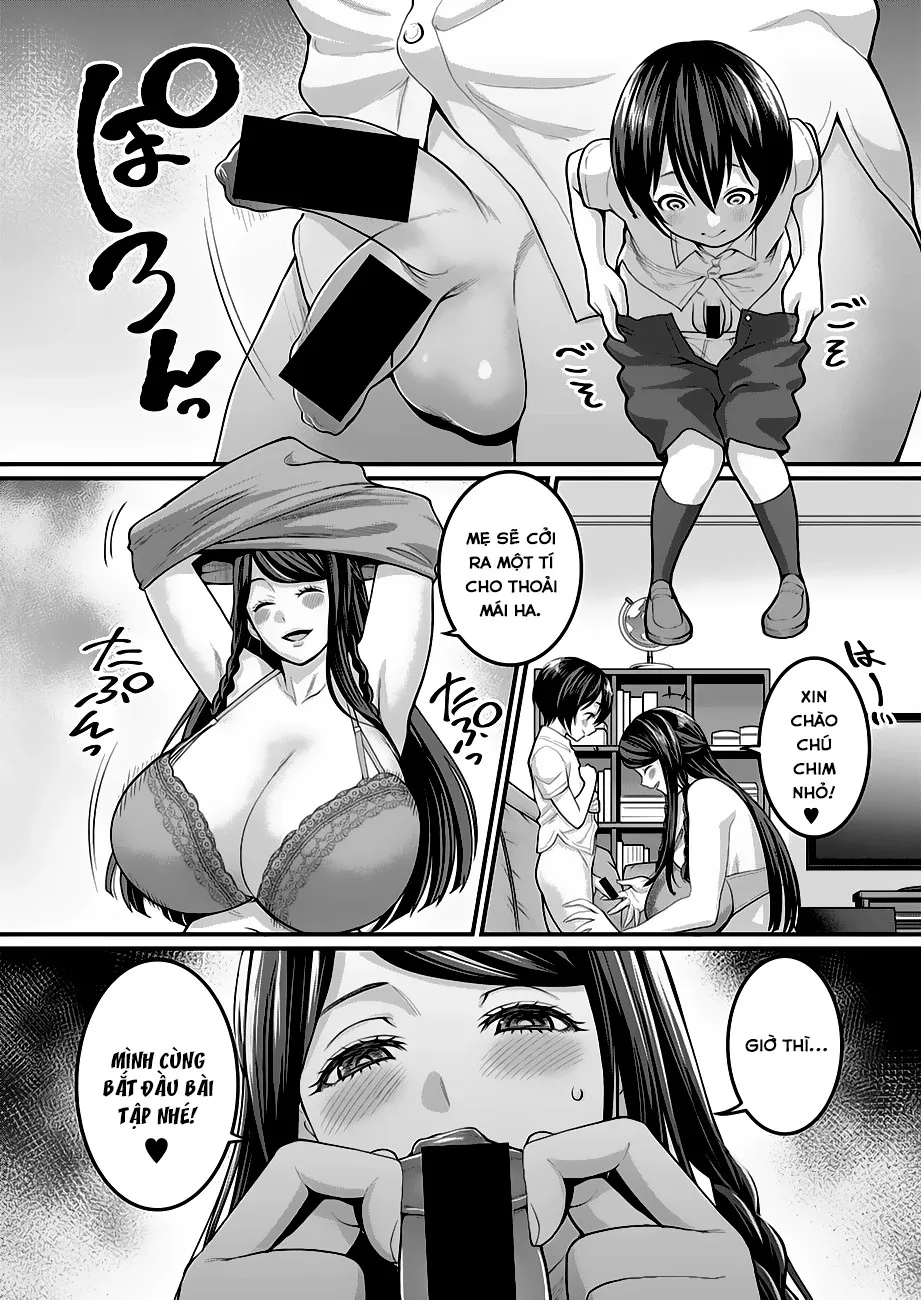 HentaiVN.net - Ảnh 4 - Bà mẹ dâm loàn và cậu con trai ngây thơ! [Reiwa No ChinTra! | Reiwa's Penis Growth Training] - Oneshot