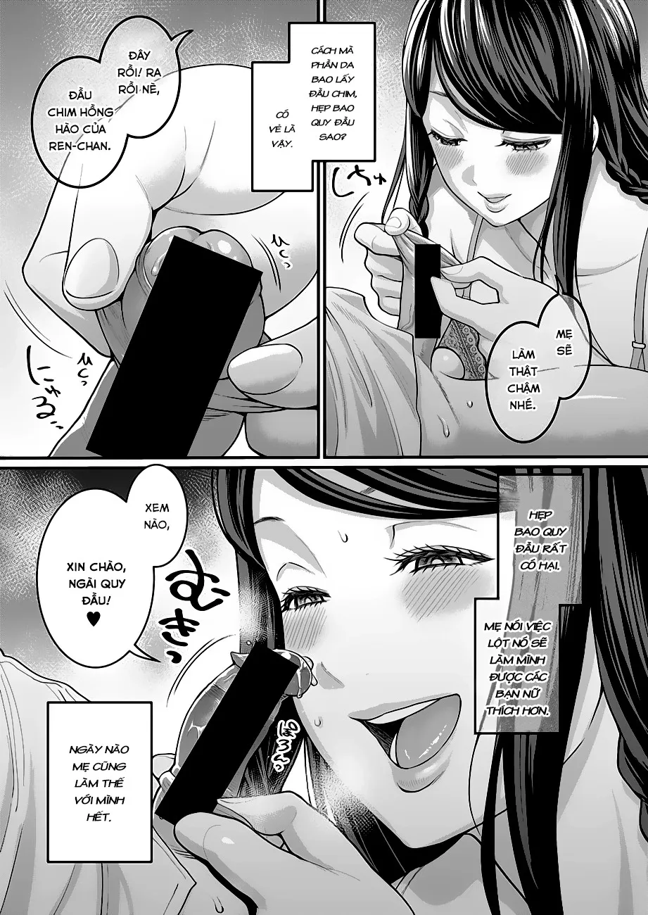 HentaiVN.net - Ảnh 5 - Bà mẹ dâm loàn và cậu con trai ngây thơ! [Reiwa No ChinTra! | Reiwa's Penis Growth Training] - Oneshot