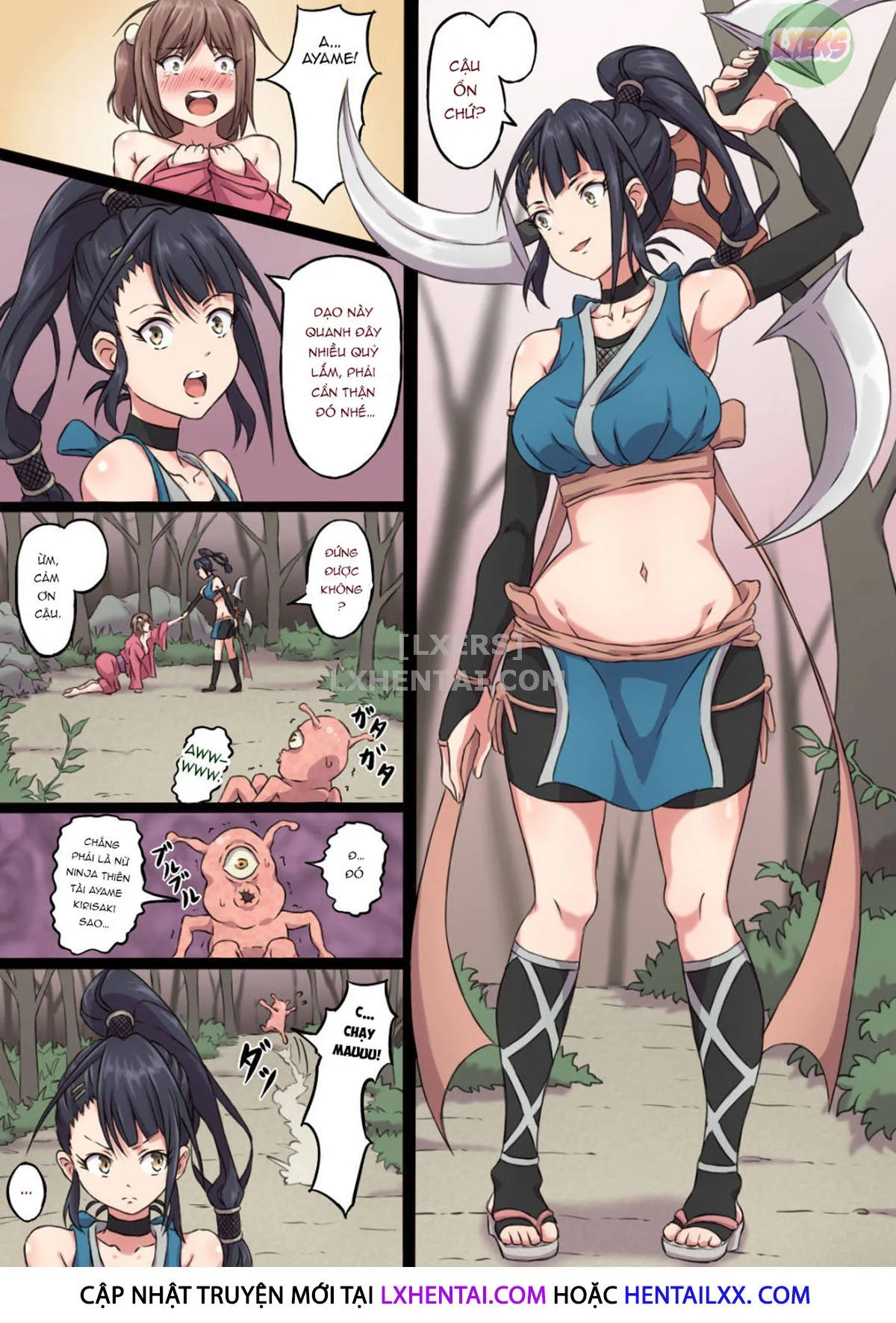 HentaiVN.net - Ảnh 6 - The Defeat Of Ayame Kunoichi [Kunoichi Ayame No Haiboku] - Oneshot