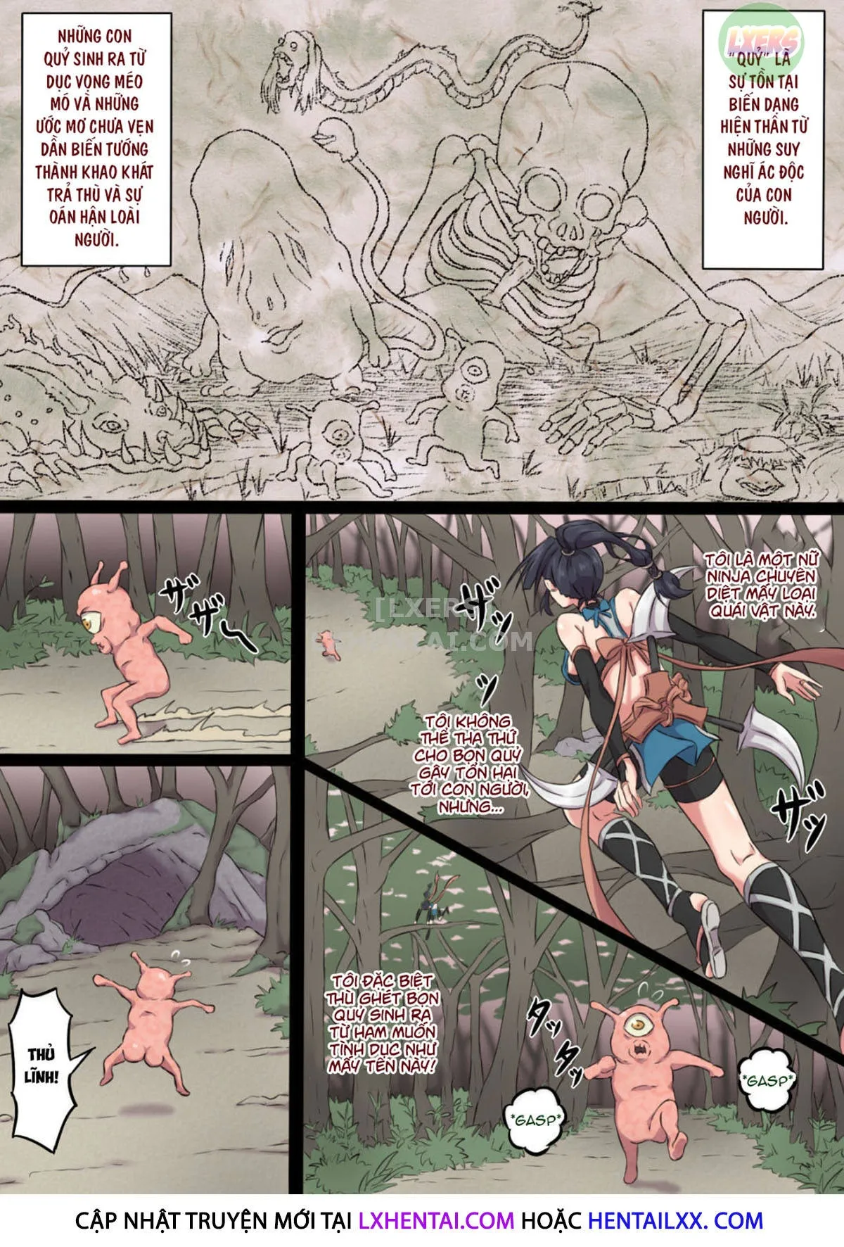 HentaiVN.net - Ảnh 8 - The Defeat Of Ayame Kunoichi [Kunoichi Ayame No Haiboku] - Oneshot
