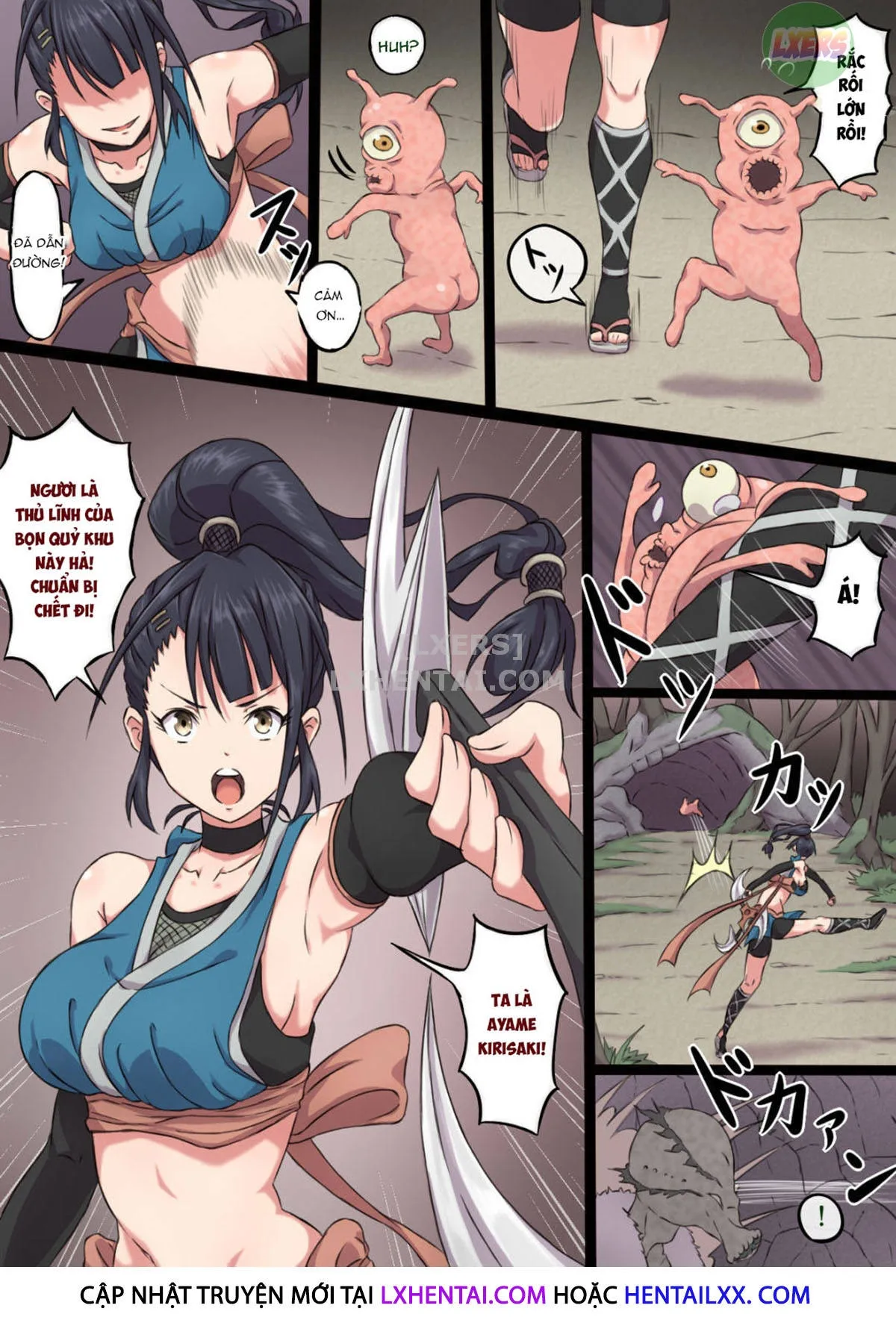 HentaiVN.net - Ảnh 9 - The Defeat Of Ayame Kunoichi [Kunoichi Ayame No Haiboku] - Oneshot