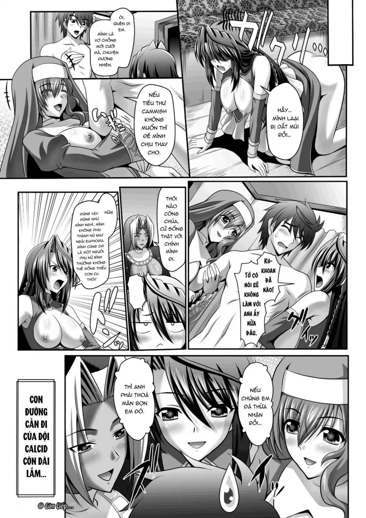 HentaiVN.net - Ảnh 18 - Harem Wedding The Sweet Honeymoon [ハーレムウェディング; The Sweet Honeymoon] - Chap 6