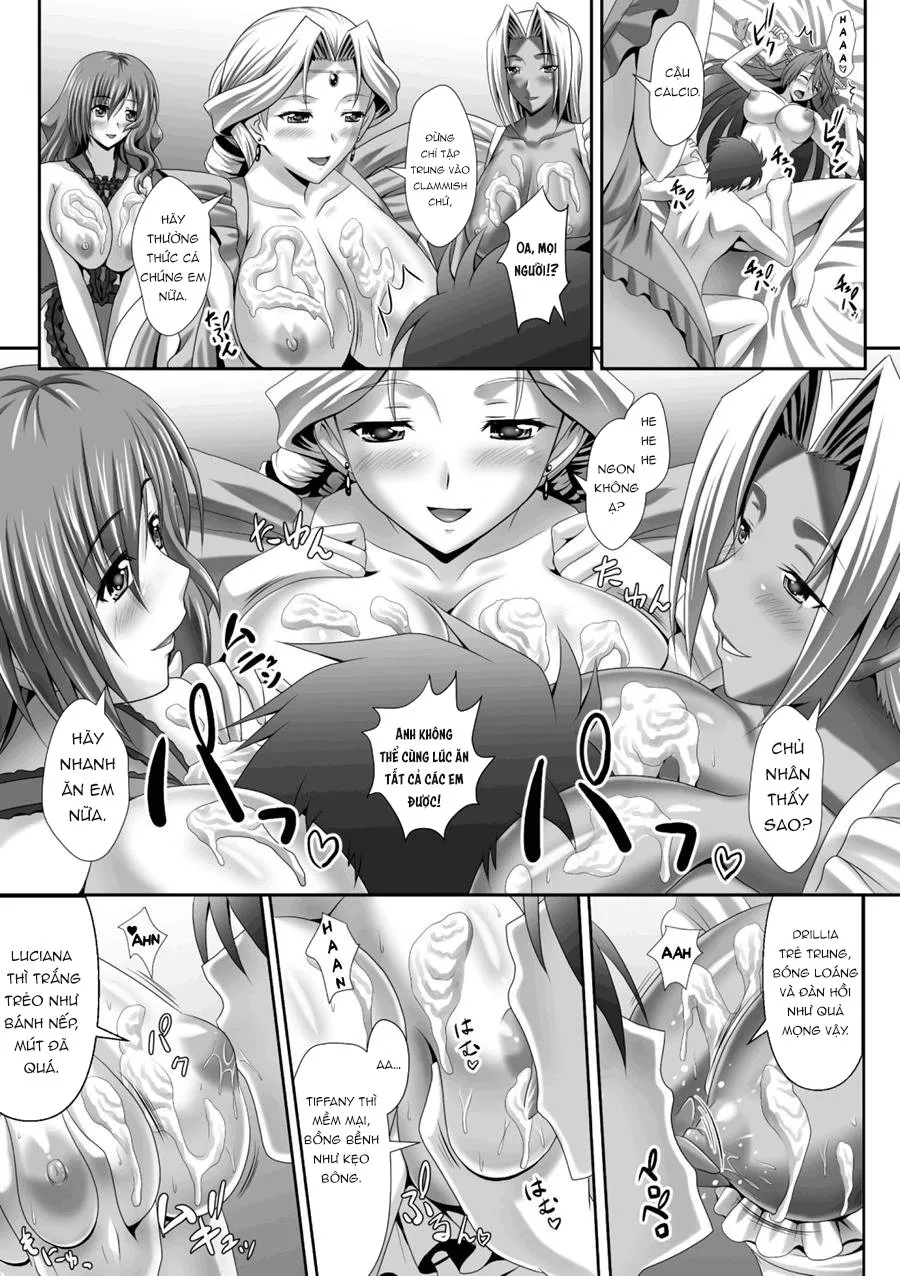 HentaiVN.net - Ảnh 40 - Harem Wedding The Sweet Honeymoon [ハーレムウェディング; The Sweet Honeymoon] - Chap 8 + 9 + 10: End.