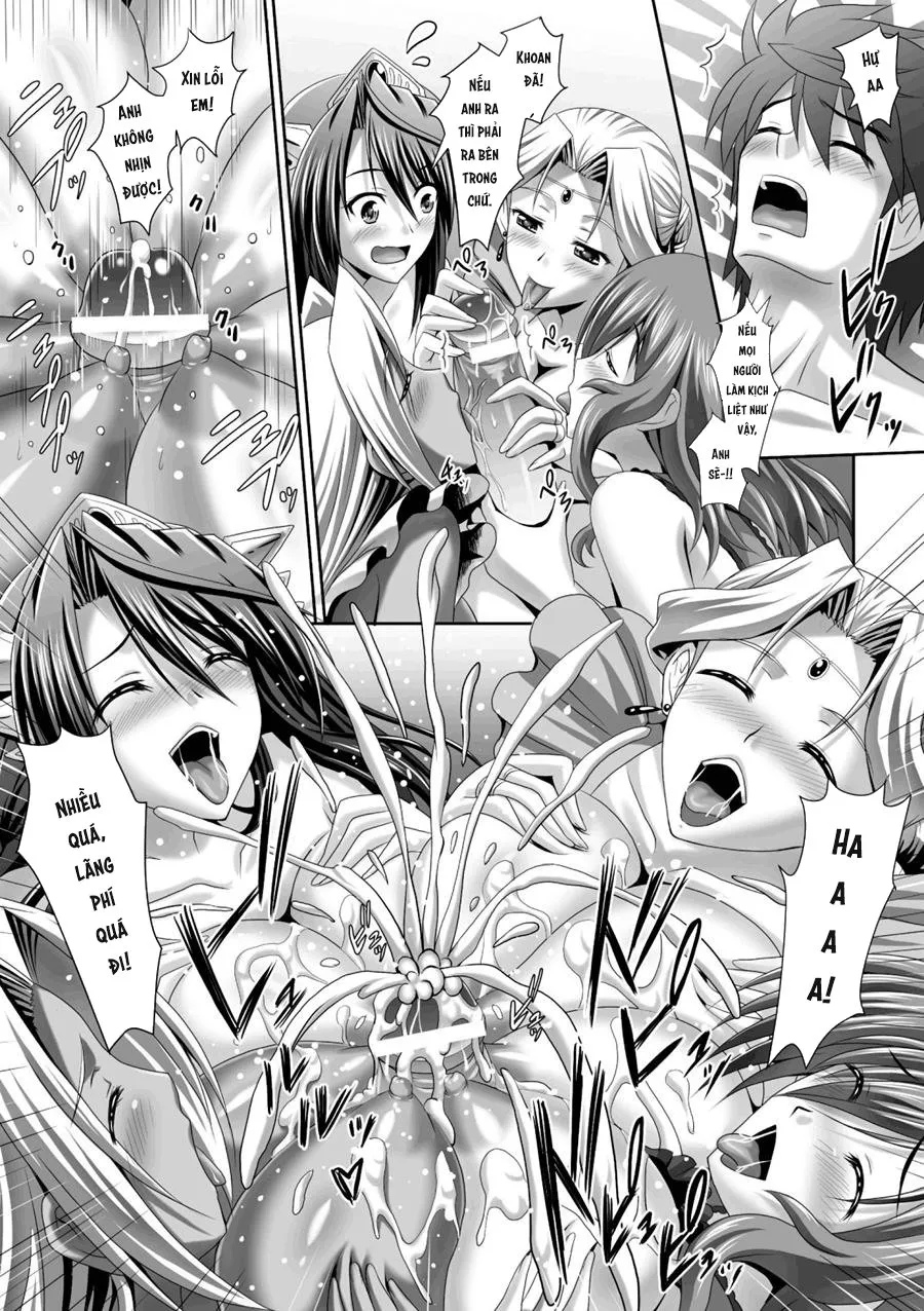 HentaiVN.net - Ảnh 42 - Harem Wedding The Sweet Honeymoon [ハーレムウェディング; The Sweet Honeymoon] - Chap 8 + 9 + 10: End.