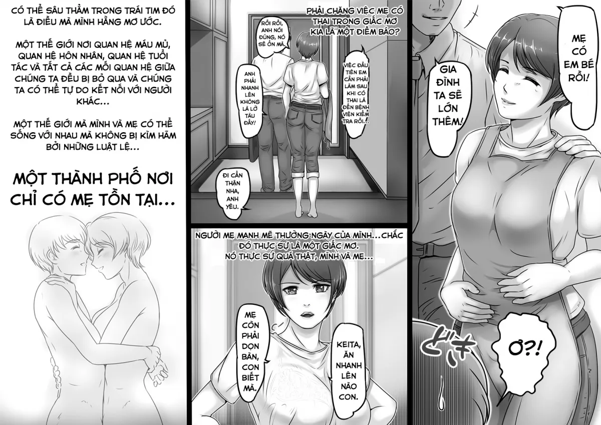 HentaiVN.net - Ảnh 26 - Okaa-san Shika Inai Machi [The city where only mom exists] - Oneshot
