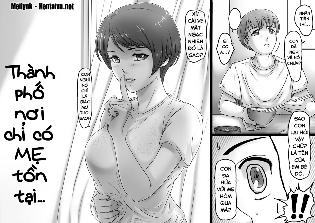 HentaiVN.net - Ảnh 27 - Okaa-san Shika Inai Machi [The city where only mom exists] - Oneshot