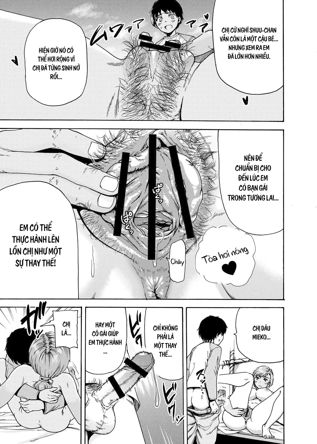 HentaiVN.net - Ảnh 19 - Chị dâu – Mối tình đầu của tôi [Watashi de Sukkiri Sasechaina ~Hatsukoi Aite ni Tsurareru Ore~] - Oneshot