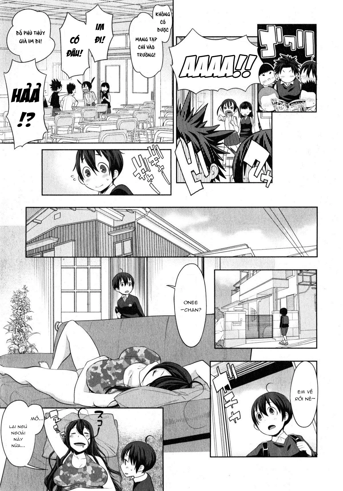 HentaiVN.net - Ảnh 5 - Uchi no Ane wa Namakemono [My Lazy Sister; Chị Gái Tôi Là Đồ Lười Biếng] - Oneshot