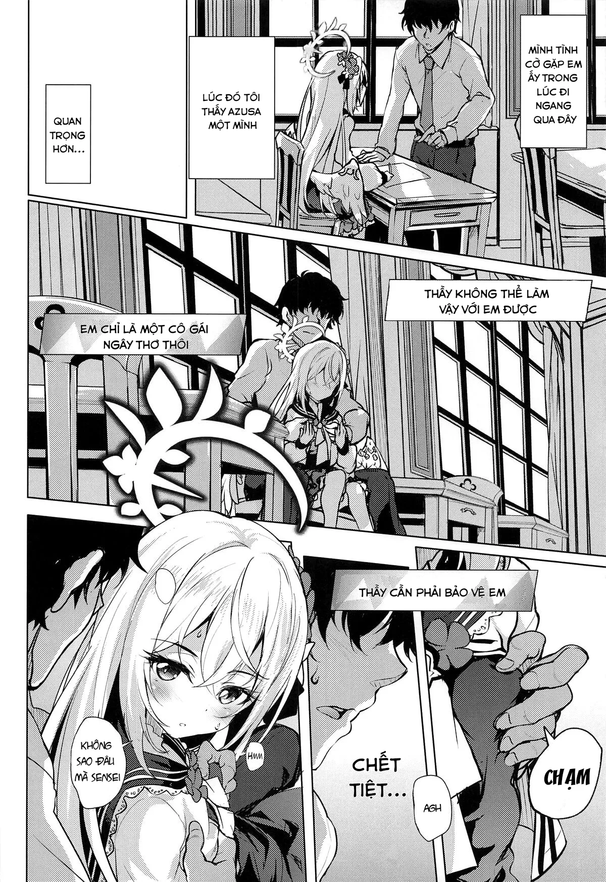 HentaiVN.net - Ảnh 4 - Azusa và tiết học phụ đạo sau giờ học - Oneshot nổ lớp học