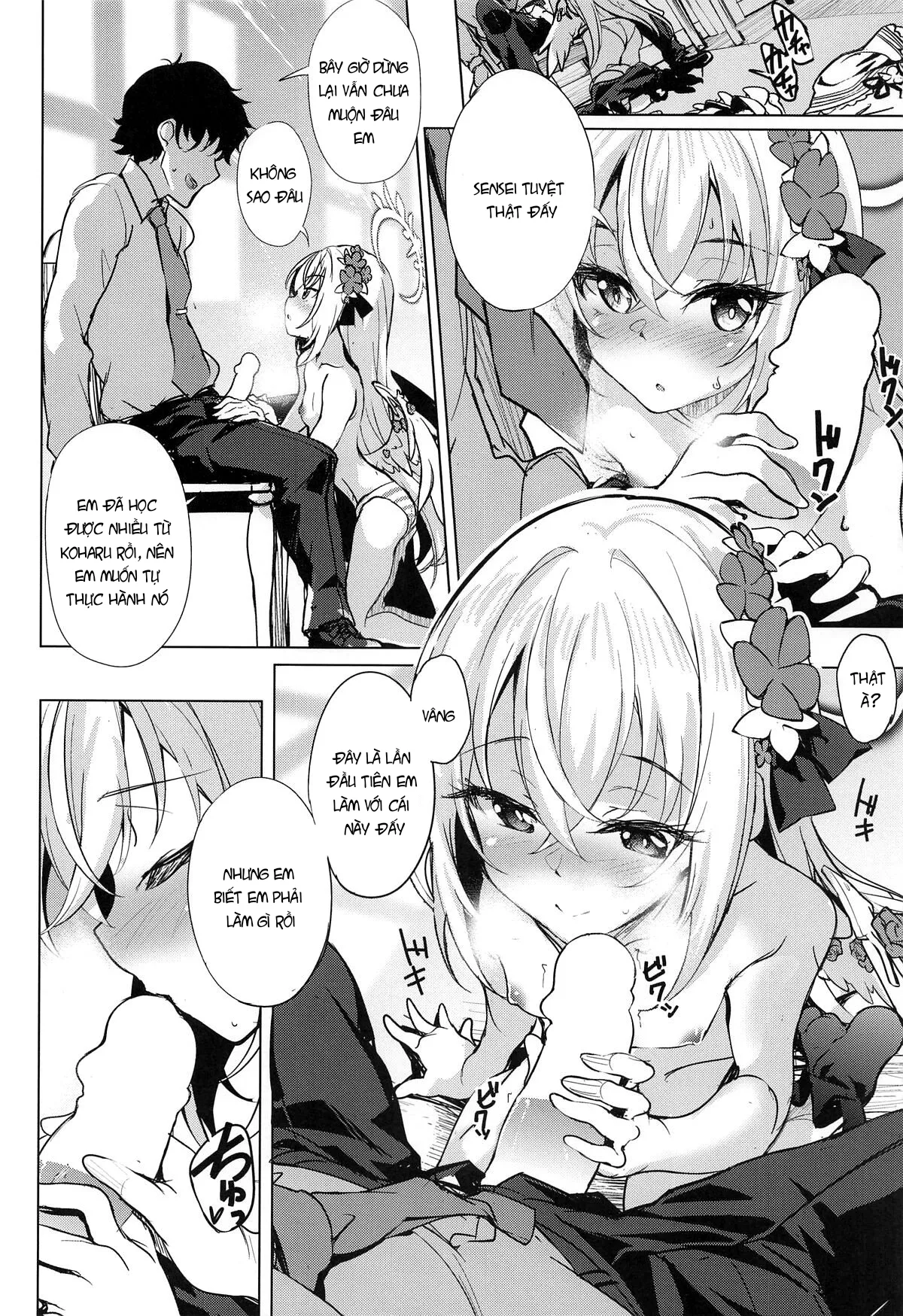 HentaiVN.net - Ảnh 6 - Azusa và tiết học phụ đạo sau giờ học - Oneshot nổ lớp học