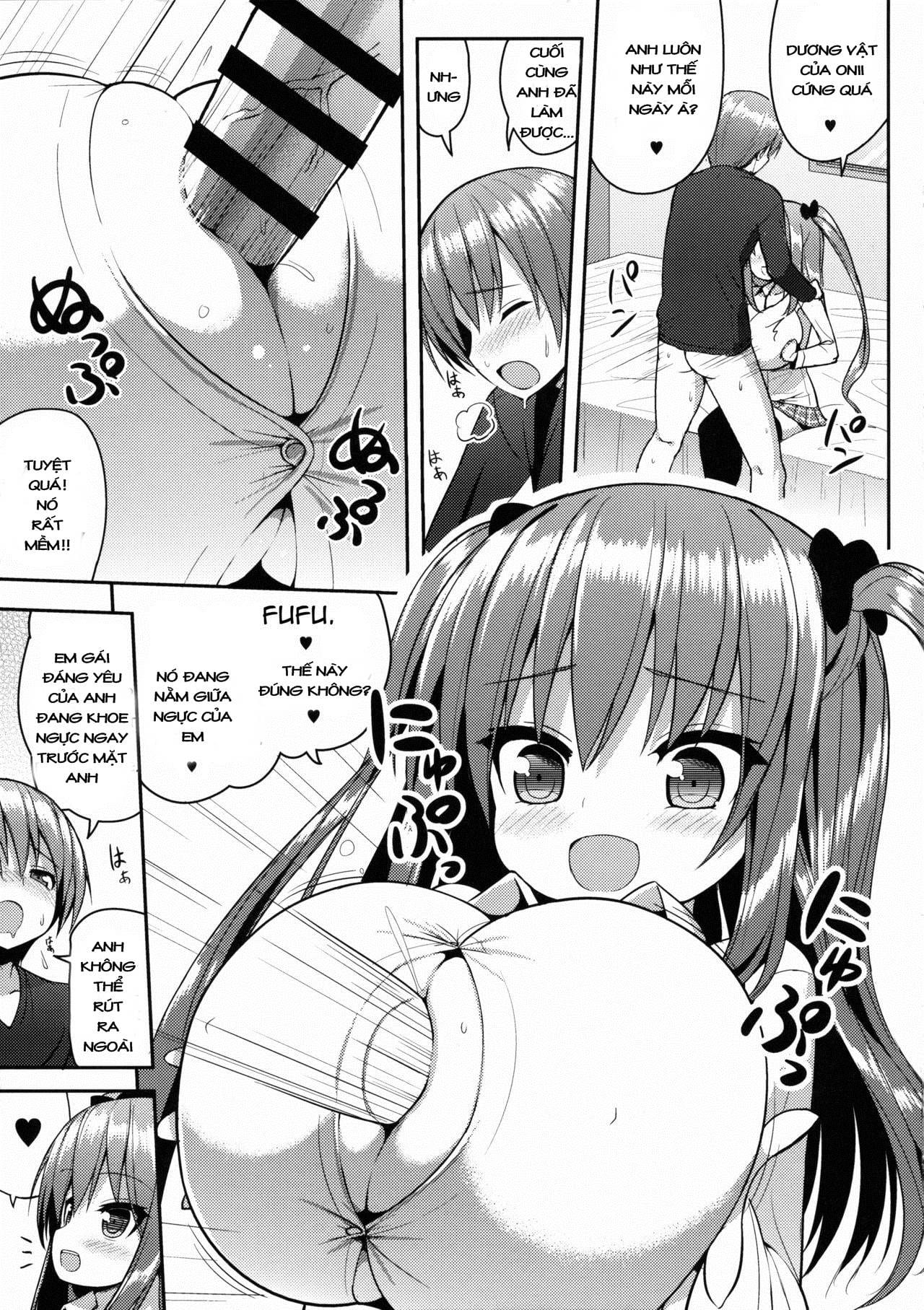 HentaiVN.net - Ảnh 11 - Đừng có chối! anh thích ngực em mà đúng không? [Kocchi o Mite yo Onii-chan] - Oneshot