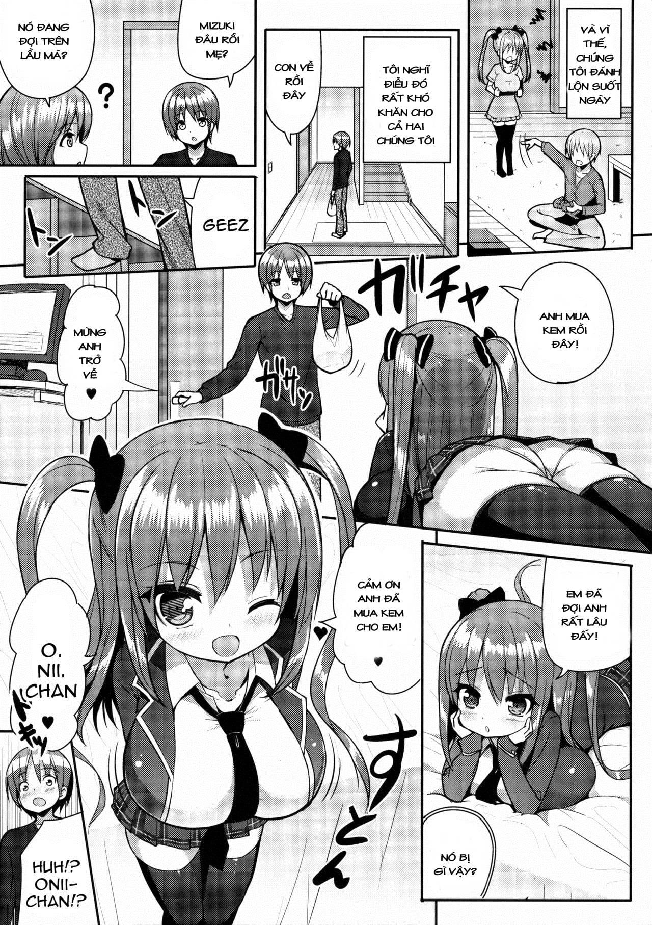 HentaiVN.net - Ảnh 5 - Đừng có chối! anh thích ngực em mà đúng không? [Kocchi o Mite yo Onii-chan] - Oneshot