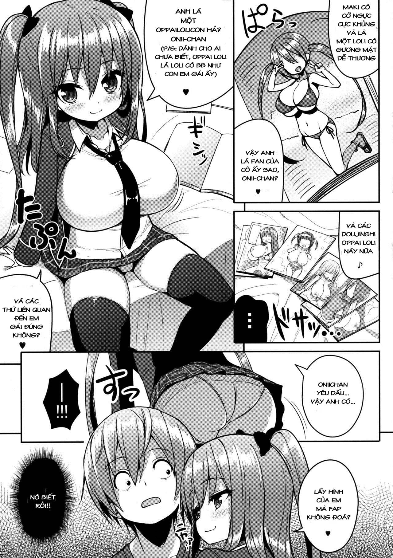 HentaiVN.net - Ảnh 7 - Đừng có chối! anh thích ngực em mà đúng không? [Kocchi o Mite yo Onii-chan] - Oneshot