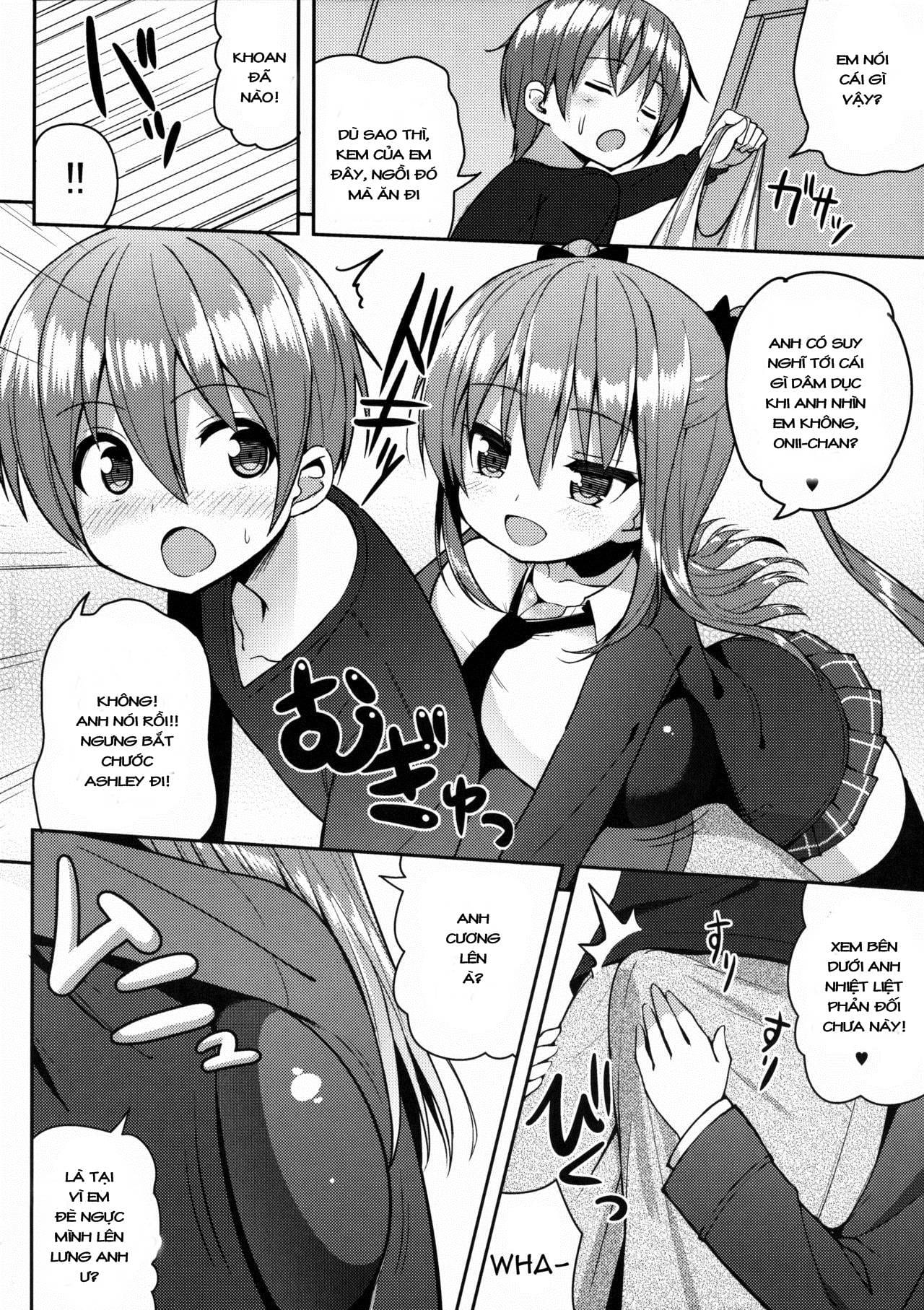 HentaiVN.net - Ảnh 8 - Đừng có chối! anh thích ngực em mà đúng không? [Kocchi o Mite yo Onii-chan] - Oneshot