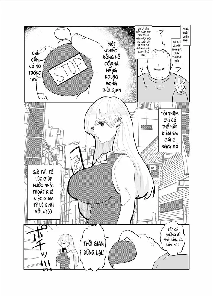 HentaiVN.net - Ảnh 3 - Jikan yo Tomare! Tokitome Oji-san no Kozukuri Keikaku 1 - Chương Phần 1