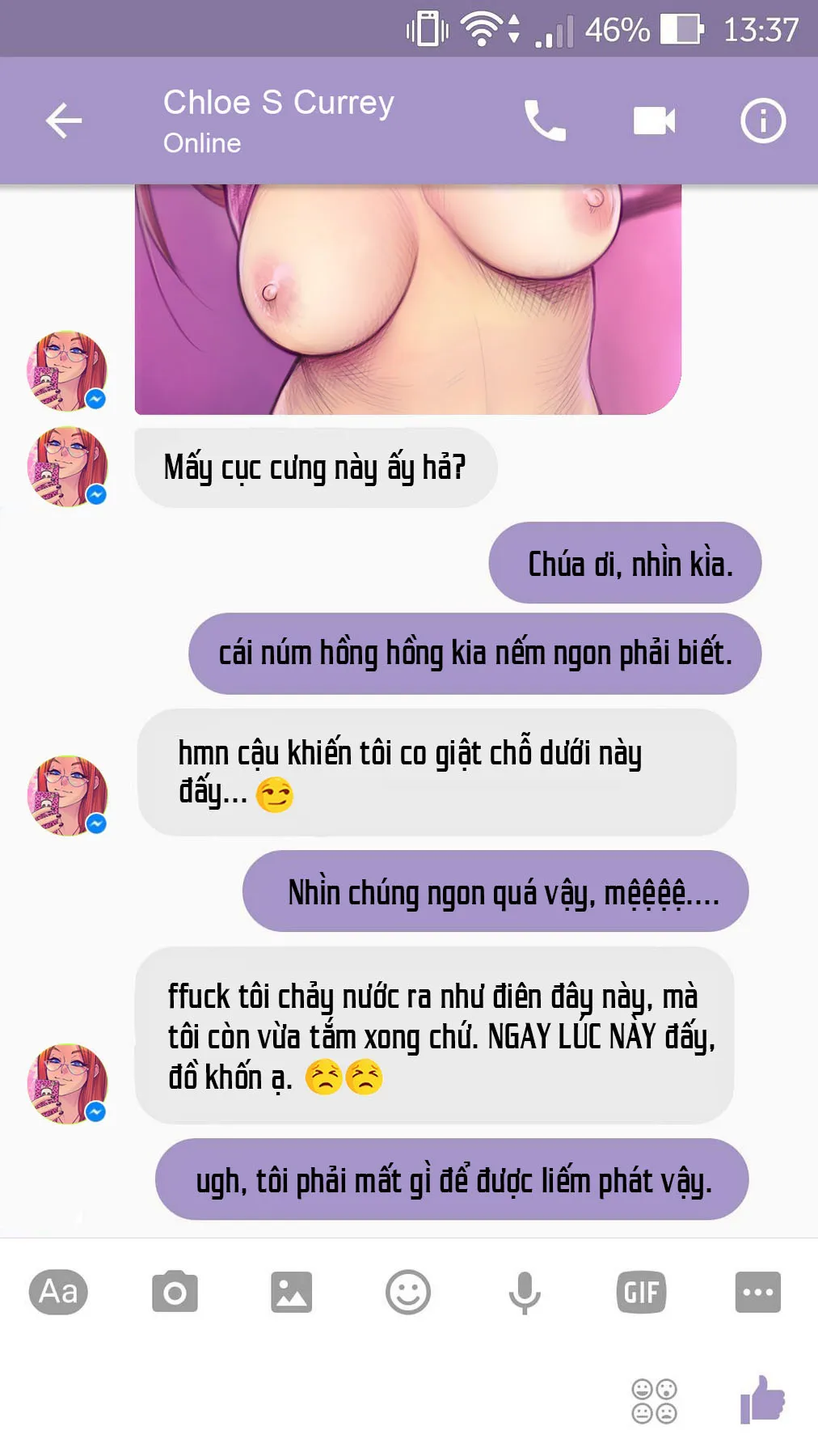 HentaiVN.net - Ảnh 13 - A Chat With Chloe - Chap 1