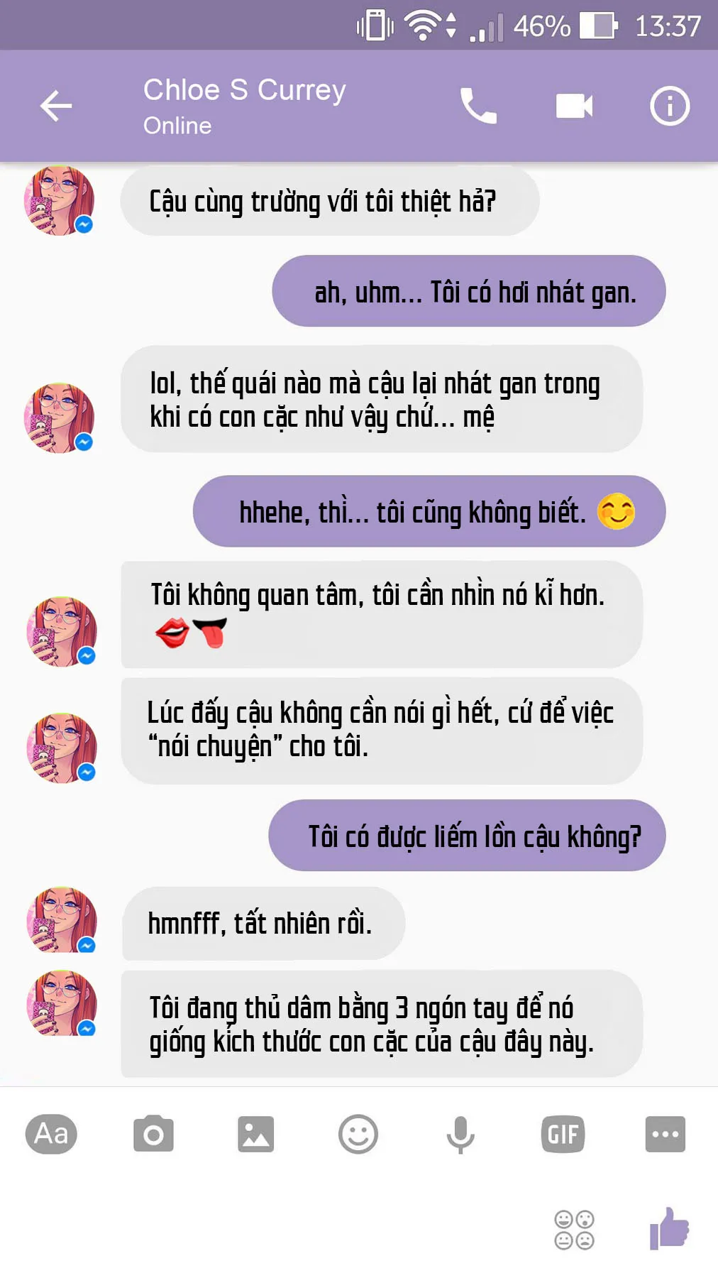 HentaiVN.net - Ảnh 20 - A Chat With Chloe - Chap 1