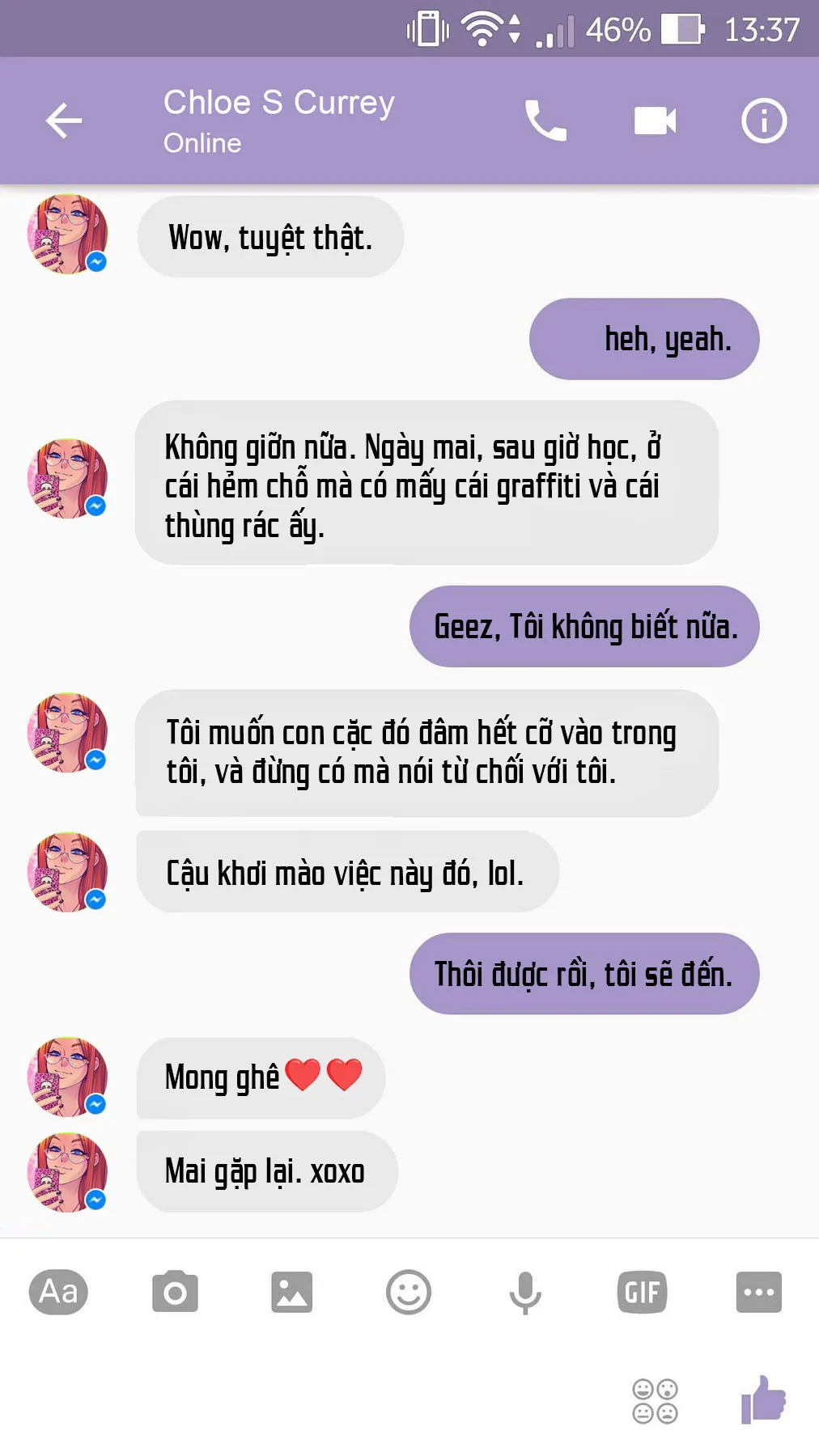 HentaiVN.net - Ảnh 24 - A Chat With Chloe - Chap 1