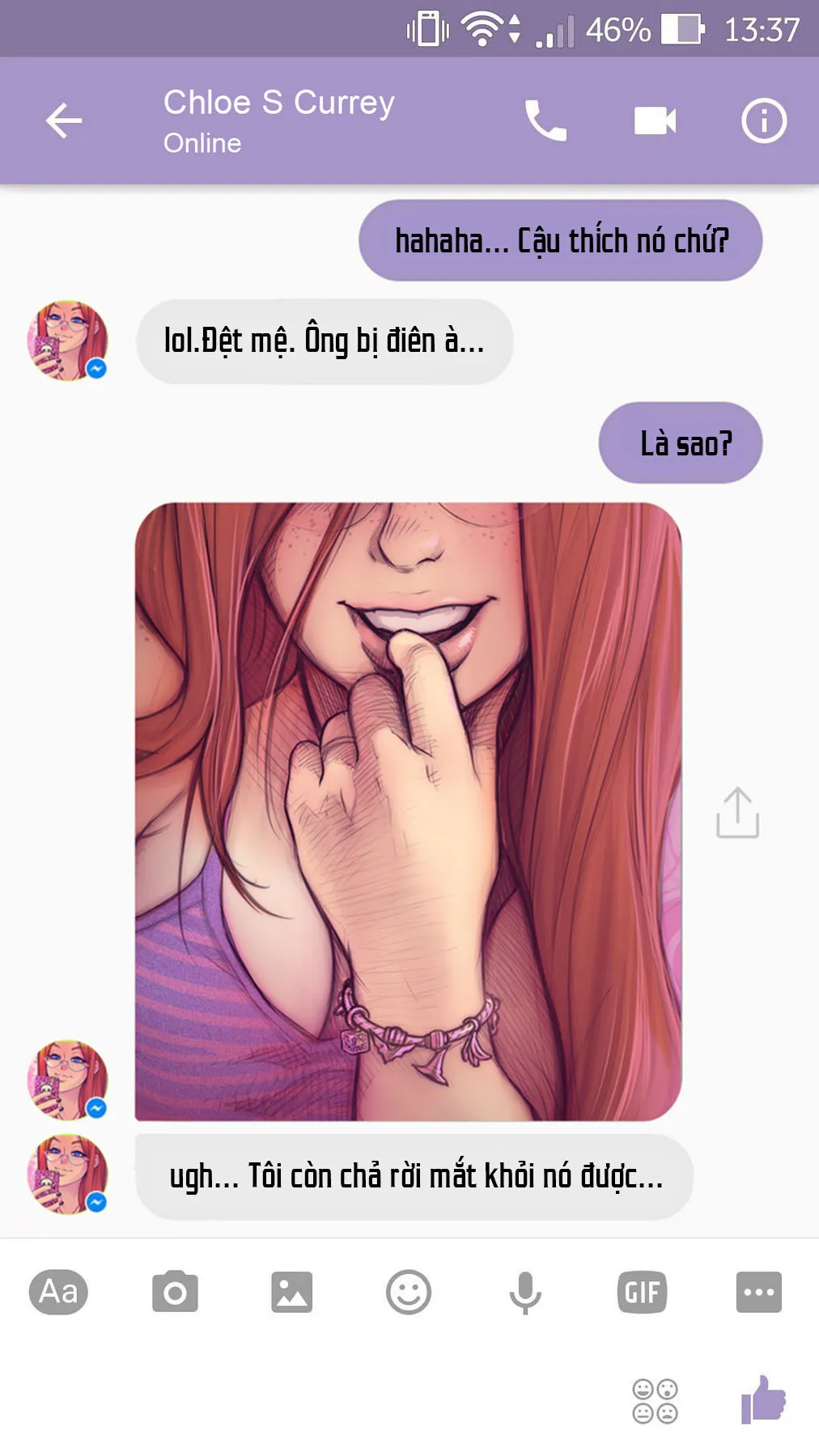 HentaiVN.net - Ảnh 4 - A Chat With Chloe - Chap 1