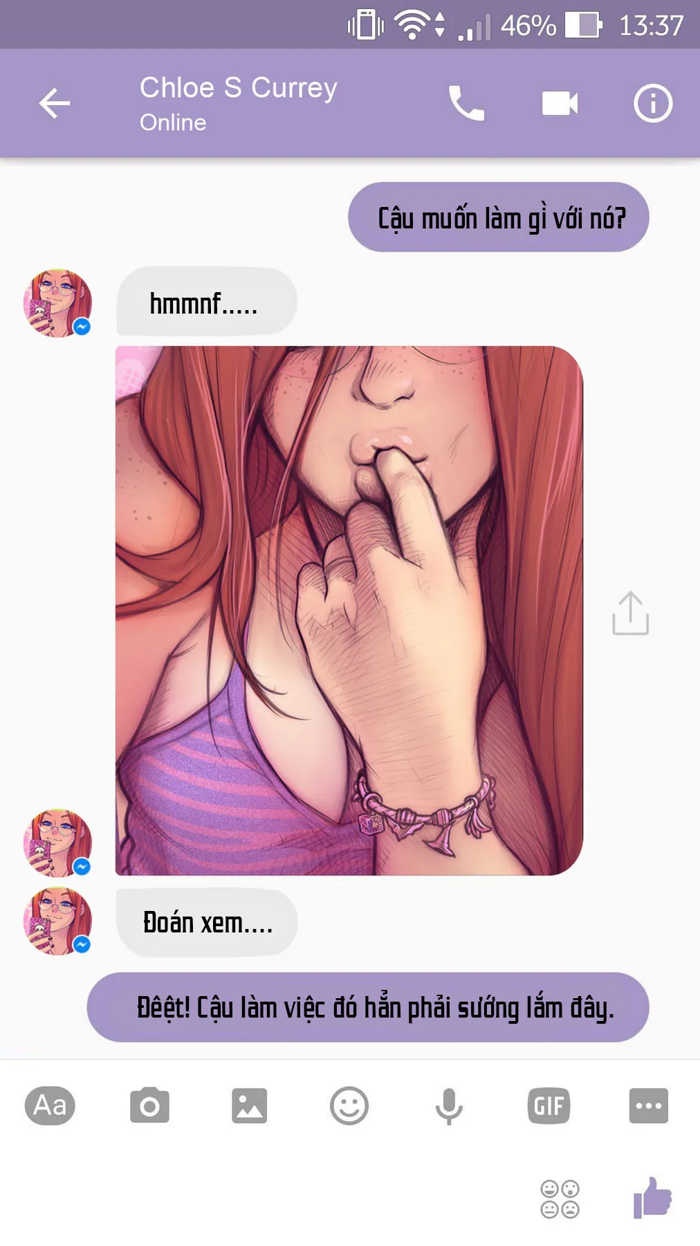 HentaiVN.net - Ảnh 6 - A Chat With Chloe - Chap 1
