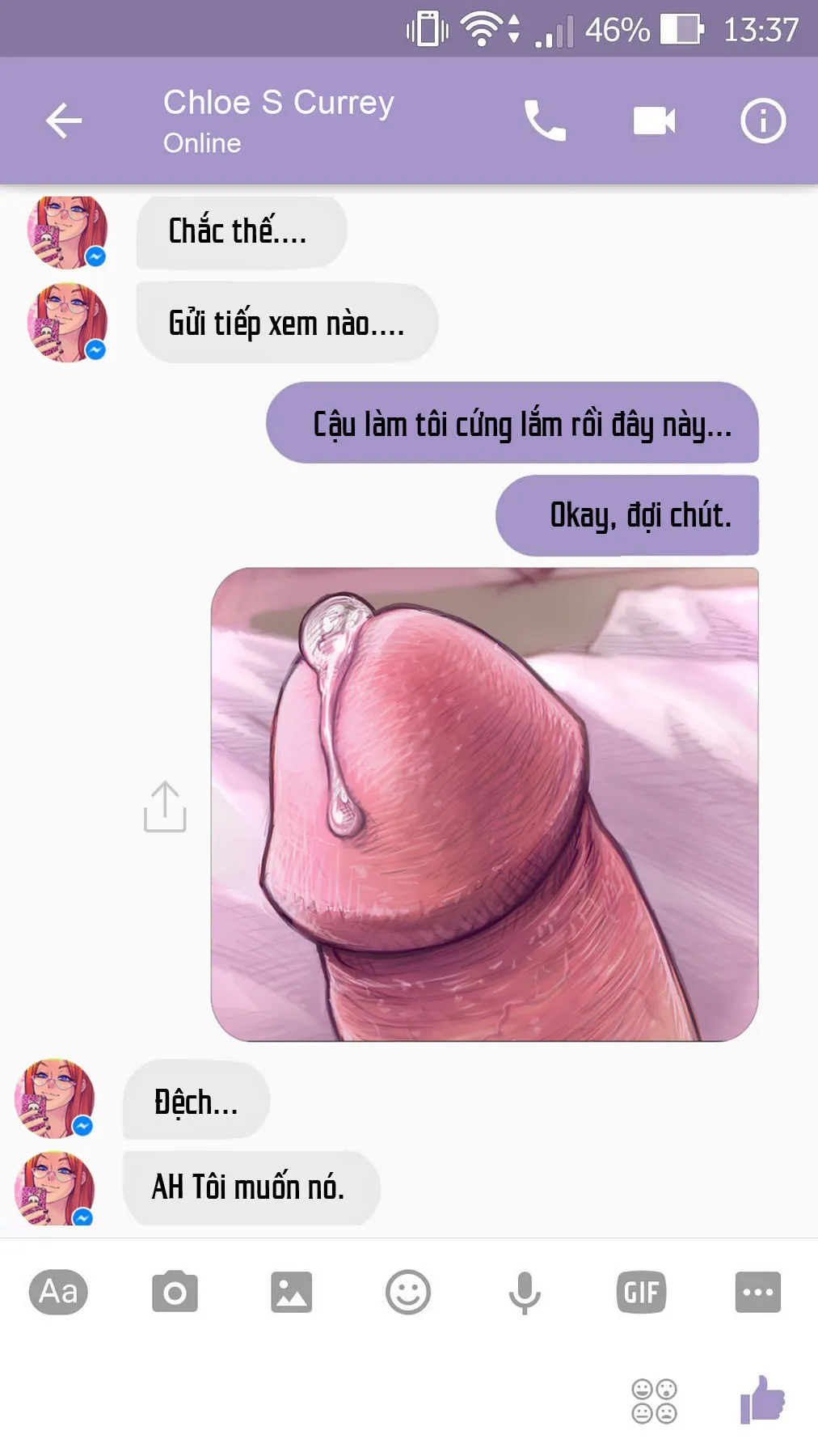 HentaiVN.net - Ảnh 7 - A Chat With Chloe - Chap 1