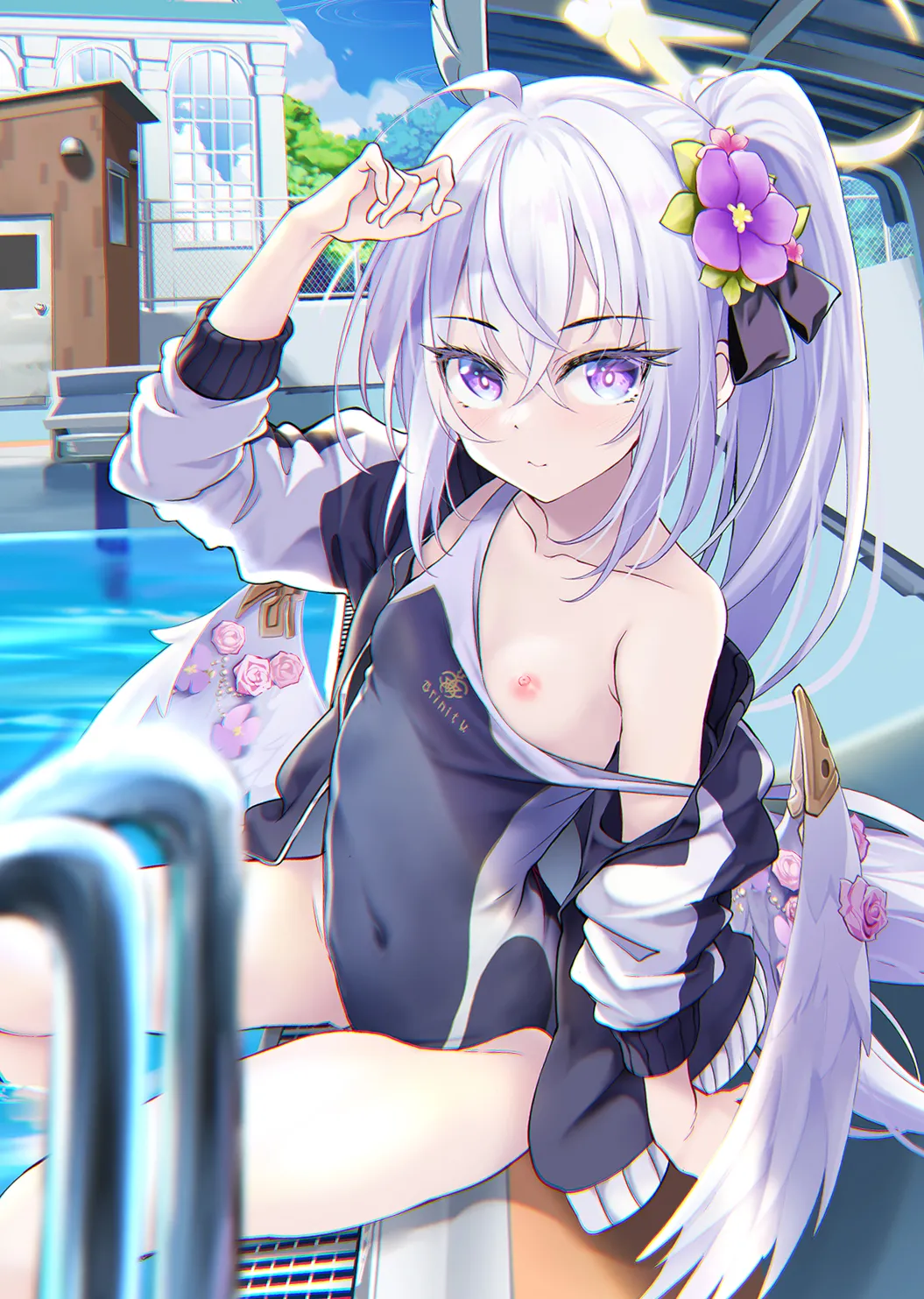 HentaiVN.net - Ảnh 2 - Chơi bé Azusa áo tắm tại trường - Oneshot