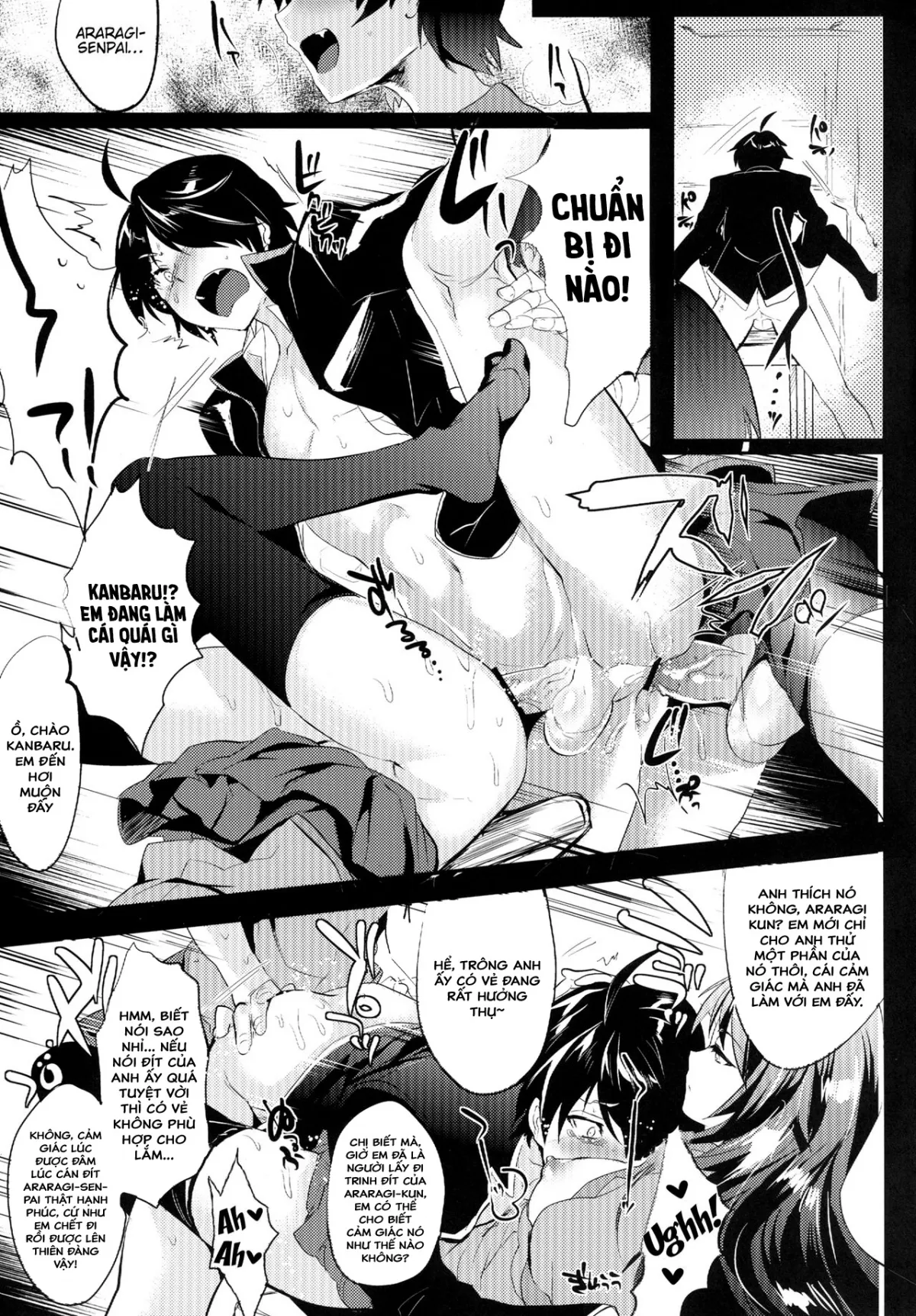 HentaiVN.net - Ảnh 7 - Koyomi Araragi: Fap-Material Story [Araragi Koyomi de Zurinetagatari] - Oneshot