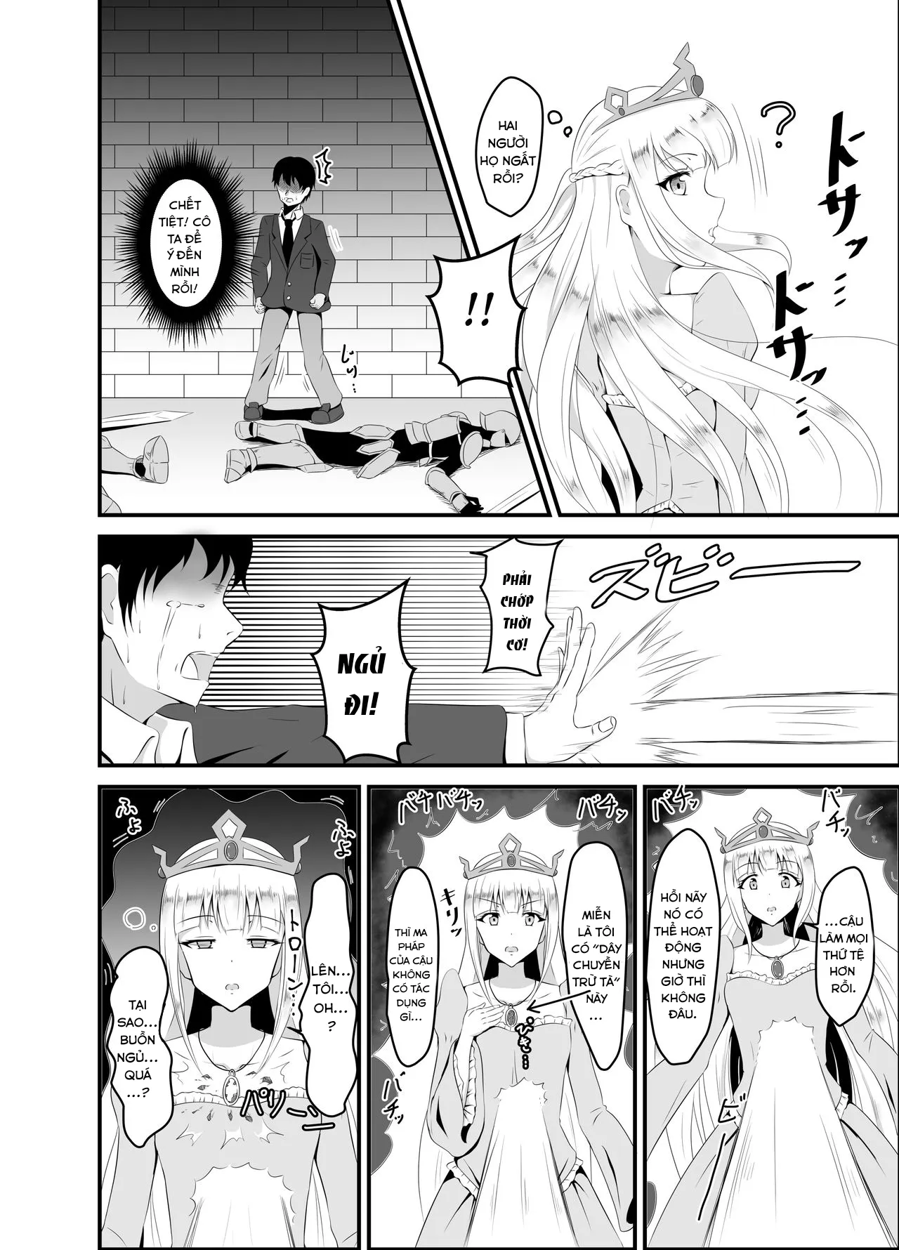 HentaiVN.net - Ảnh 3 - Chuyển sinh với ma thuật ru ngủ, tôi dùng để chơi gái. [Isekai Suikan ~Cheat na Suimin Mahou de Yaritai Houdai!~] - Oneshot